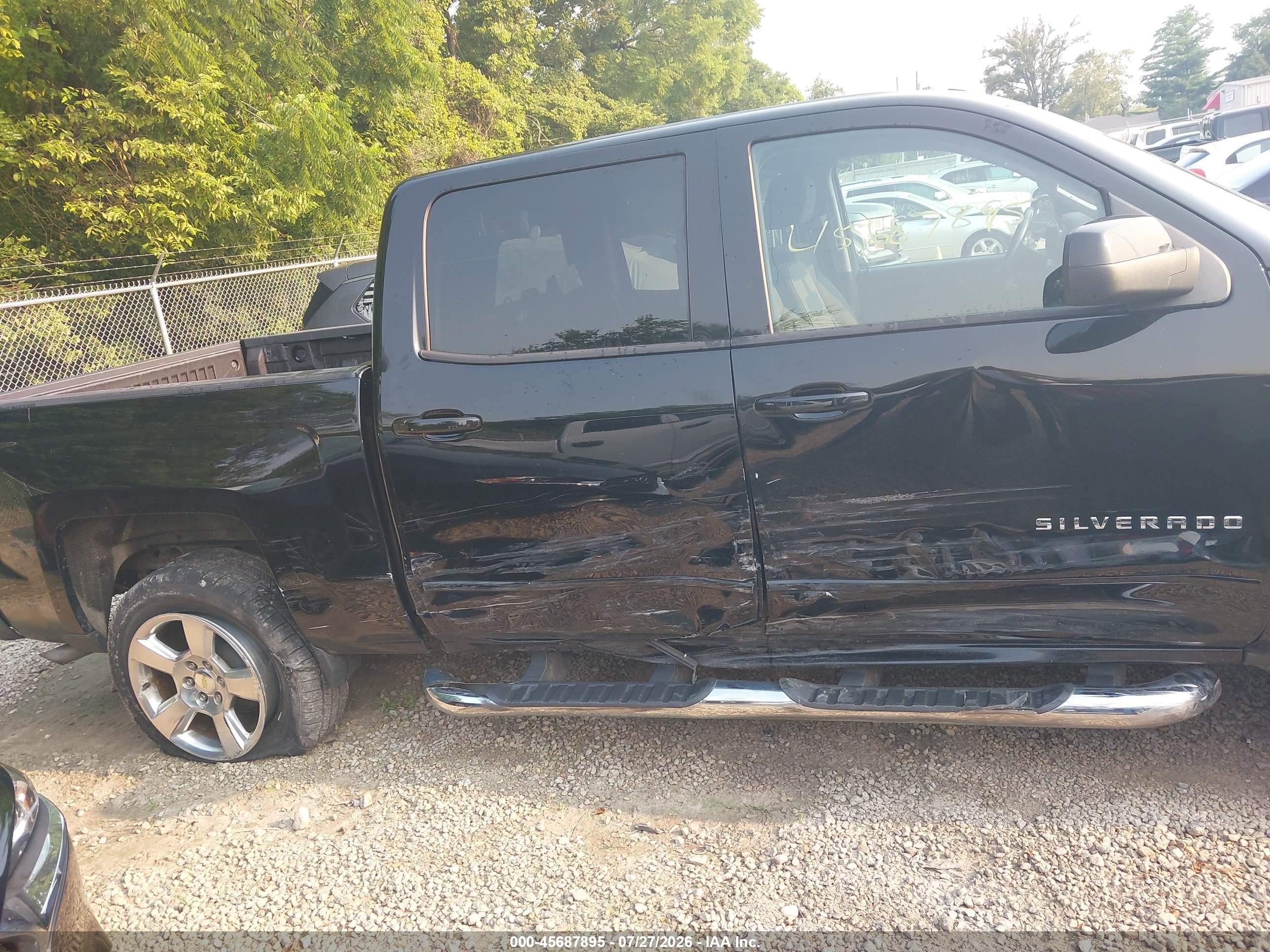 2015 Chevrolet Silverado 1500 Lt Black vin: 3GCUKREH7FG429560