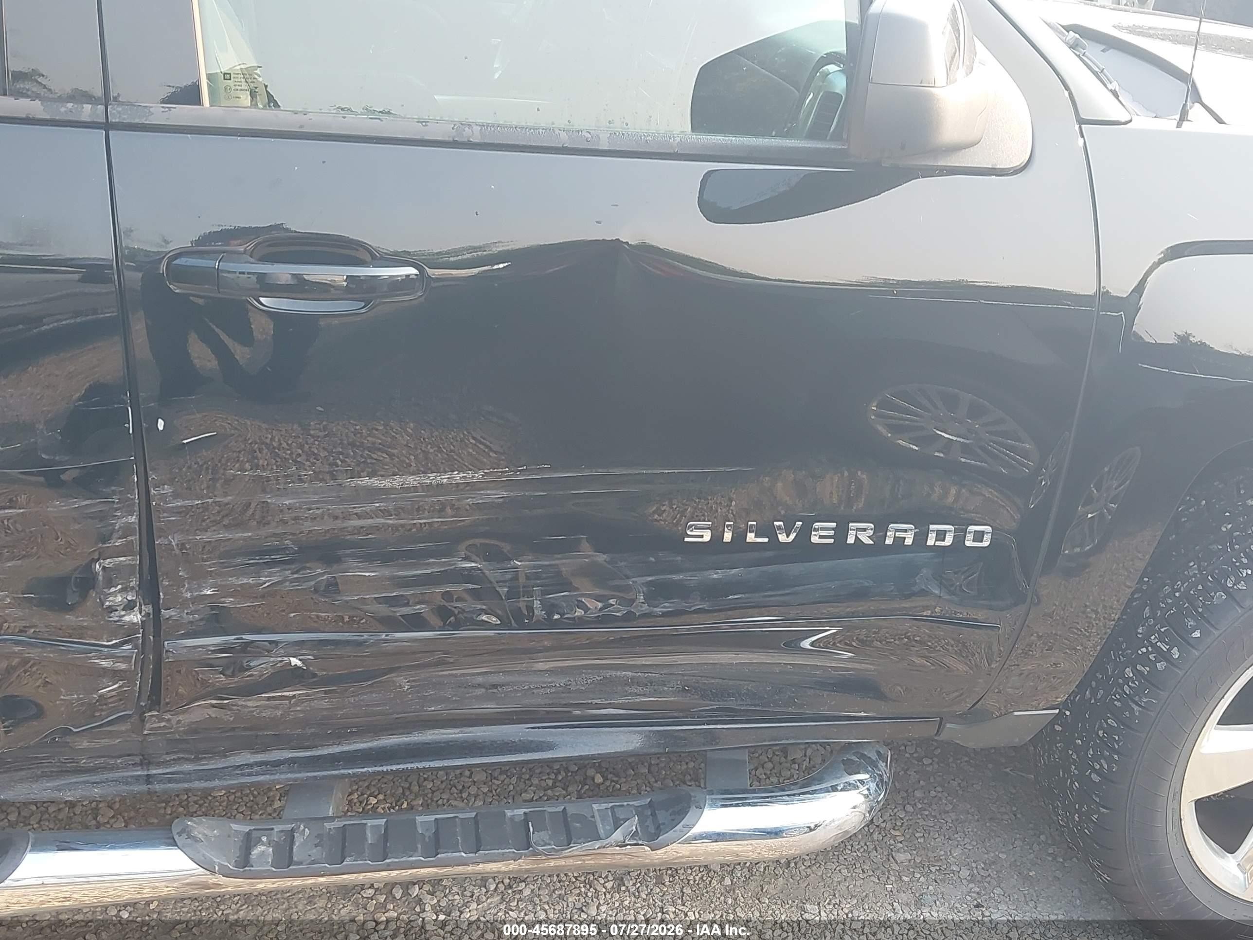 2015 Chevrolet Silverado 1500 Lt Black vin: 3GCUKREH7FG429560