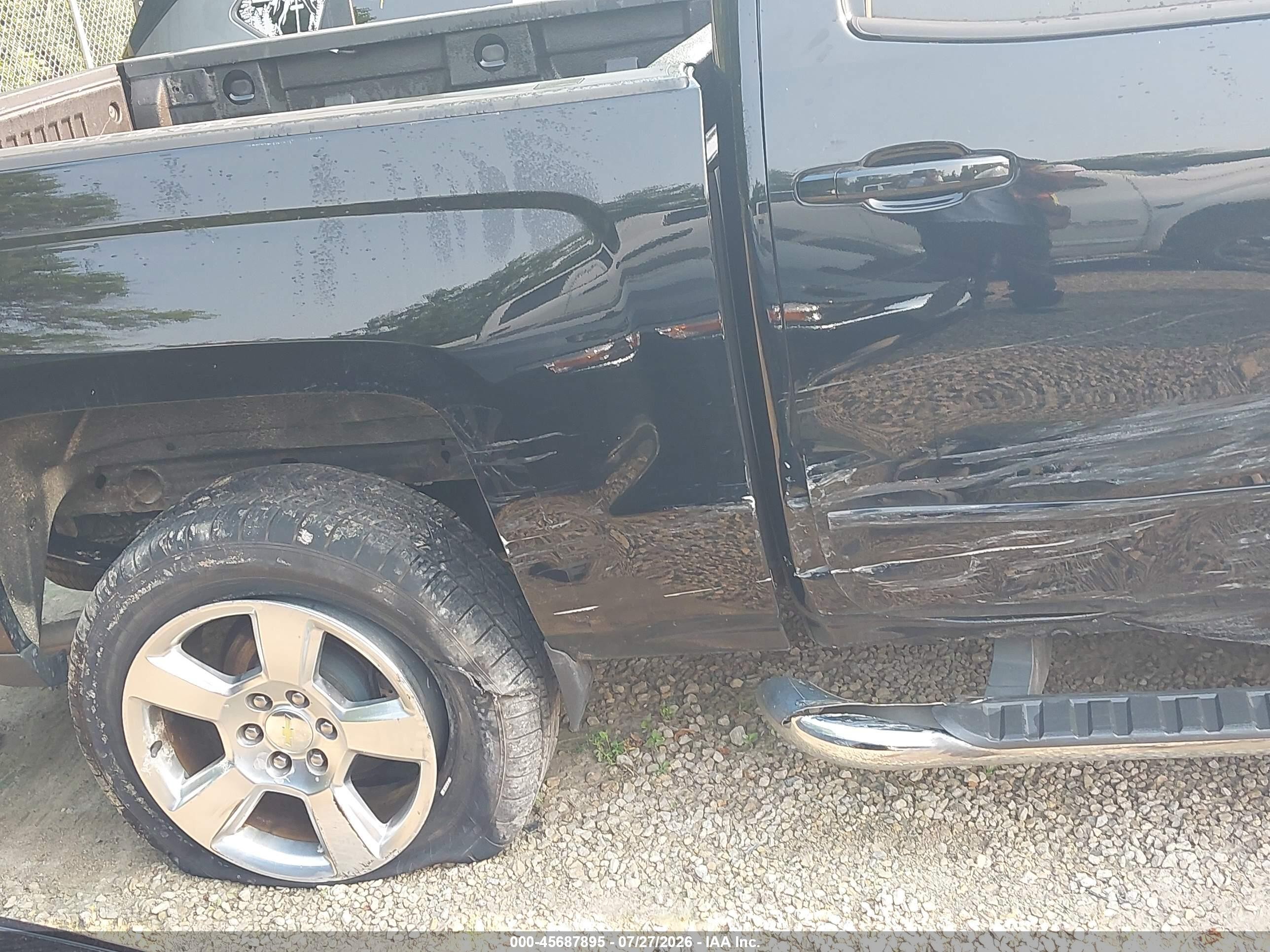 2015 Chevrolet Silverado 1500 Lt Black vin: 3GCUKREH7FG429560