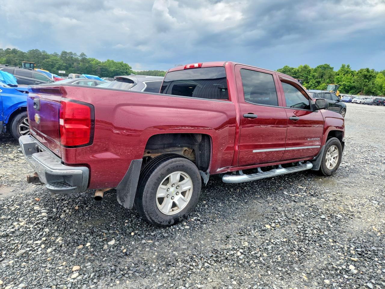 2014 Chevrolet Silverado K1500 Lt Burgundy vin: 3GCUKREH8EG244903