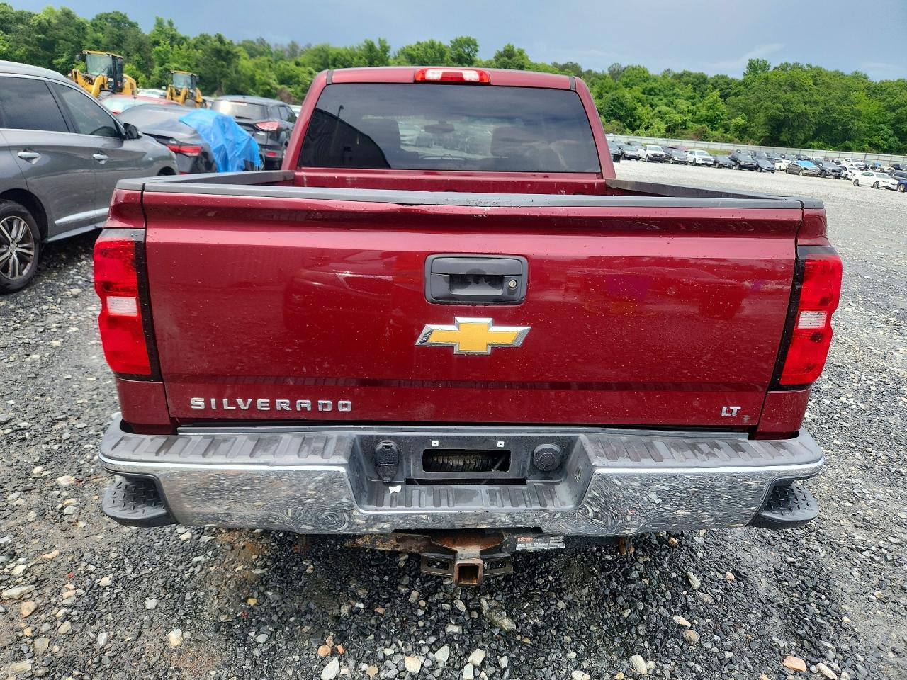 2014 Chevrolet Silverado K1500 Lt Burgundy vin: 3GCUKREH8EG244903