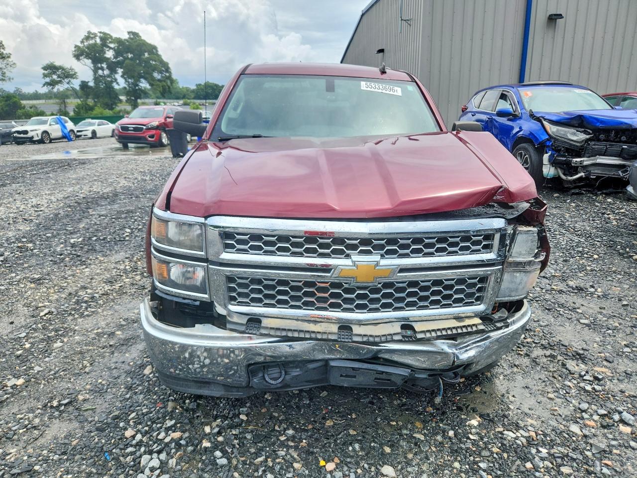 2014 Chevrolet Silverado K1500 Lt Burgundy vin: 3GCUKREH8EG244903
