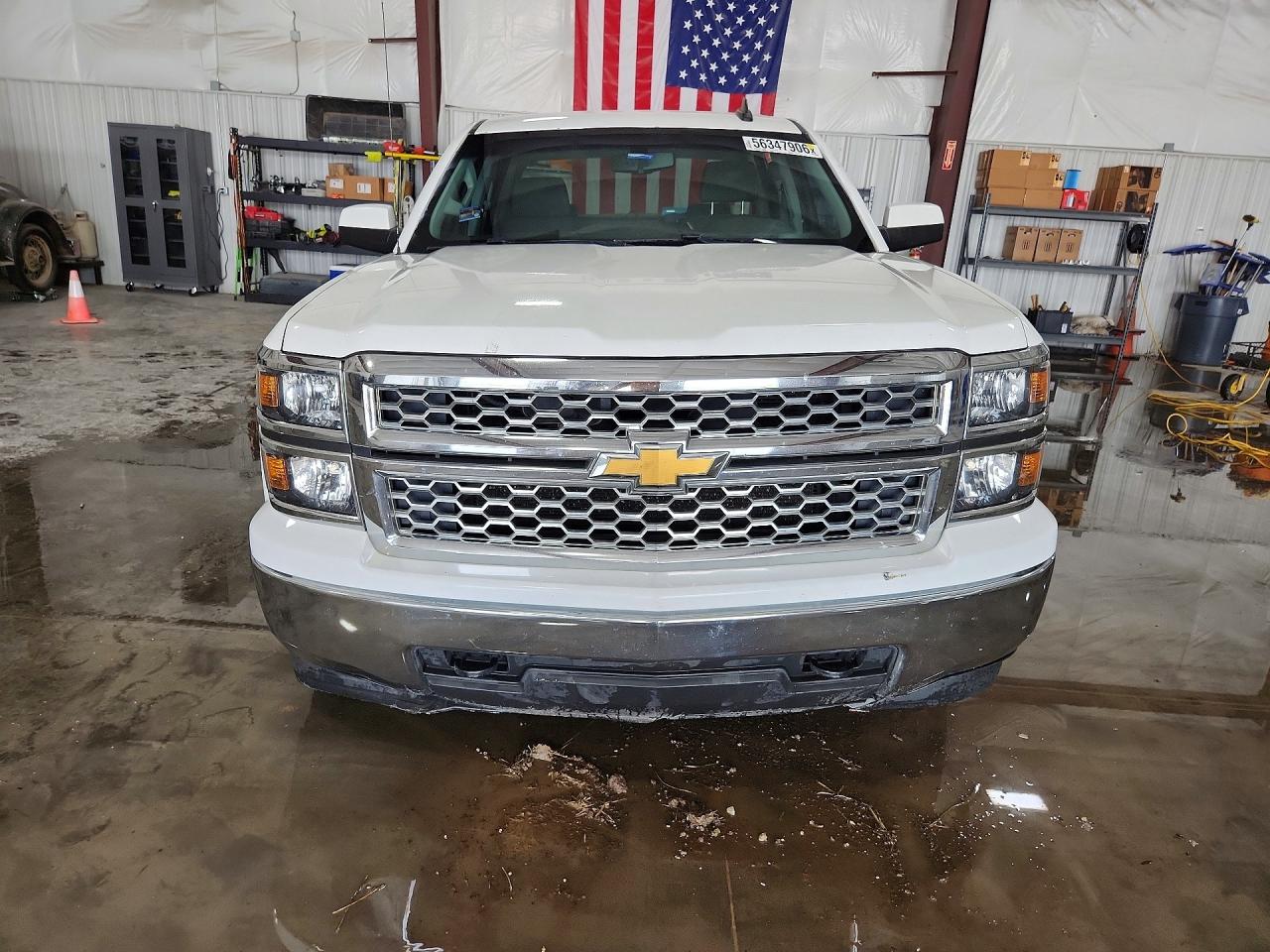 2015 Chevrolet Silverado K1500 Lt White vin: 3GCUKREH8FG288482