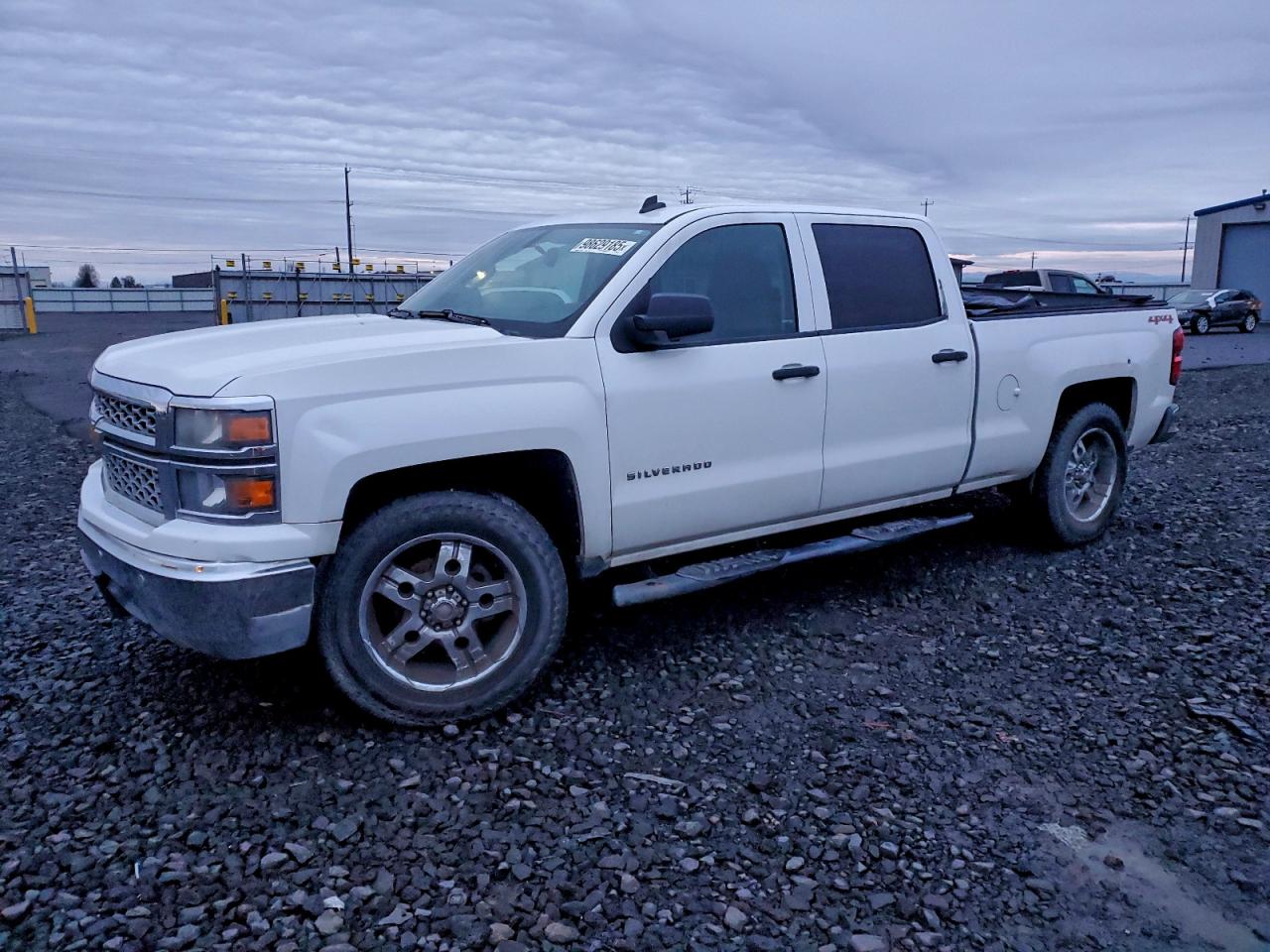 2014 Chevrolet Silverado K1500 Lt White vin: 3GCUKREH9EG240164