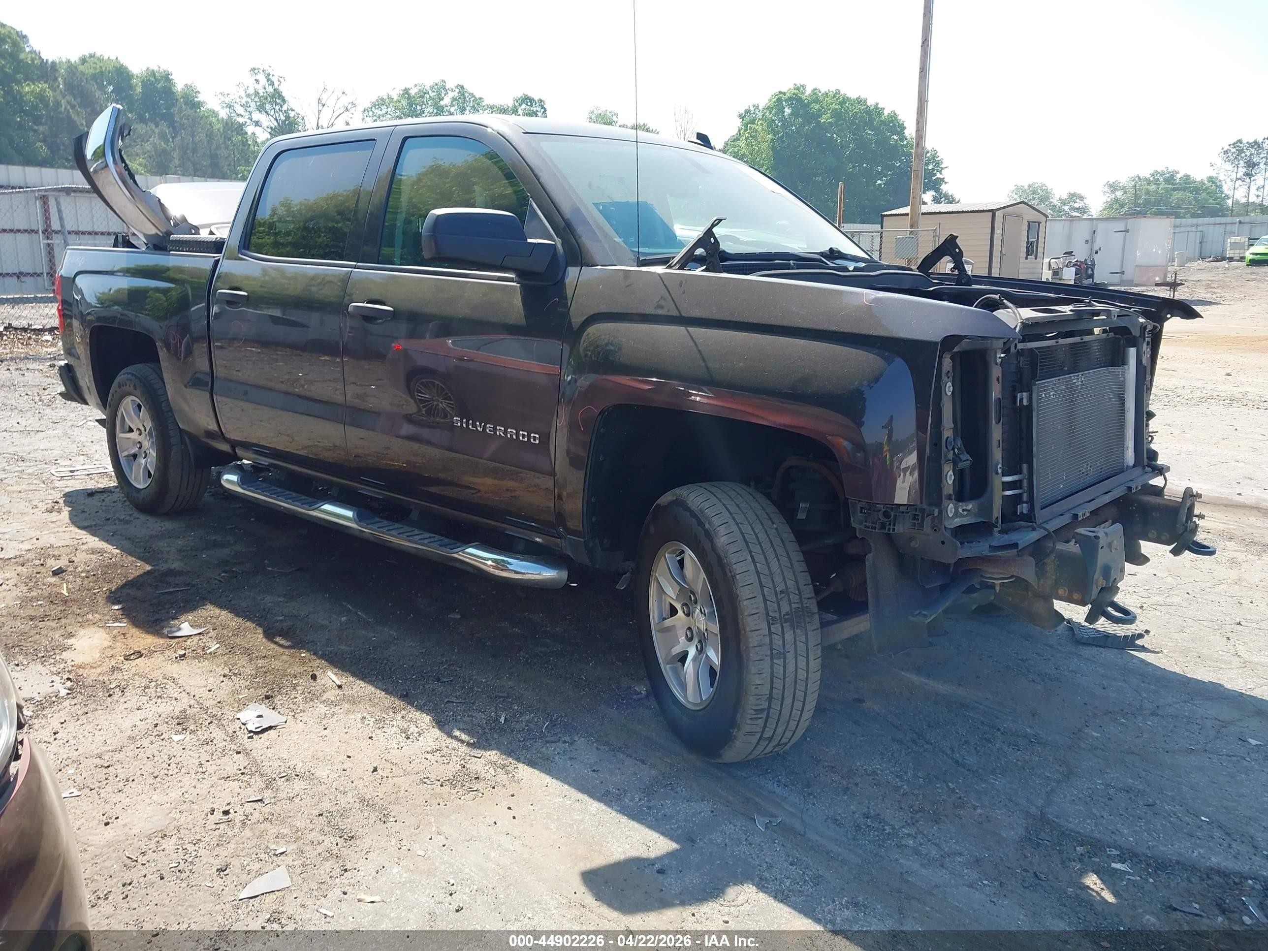 2014 Chevrolet Silverado 1500 1lt Gray vin: 3GCUKREH9EG393966