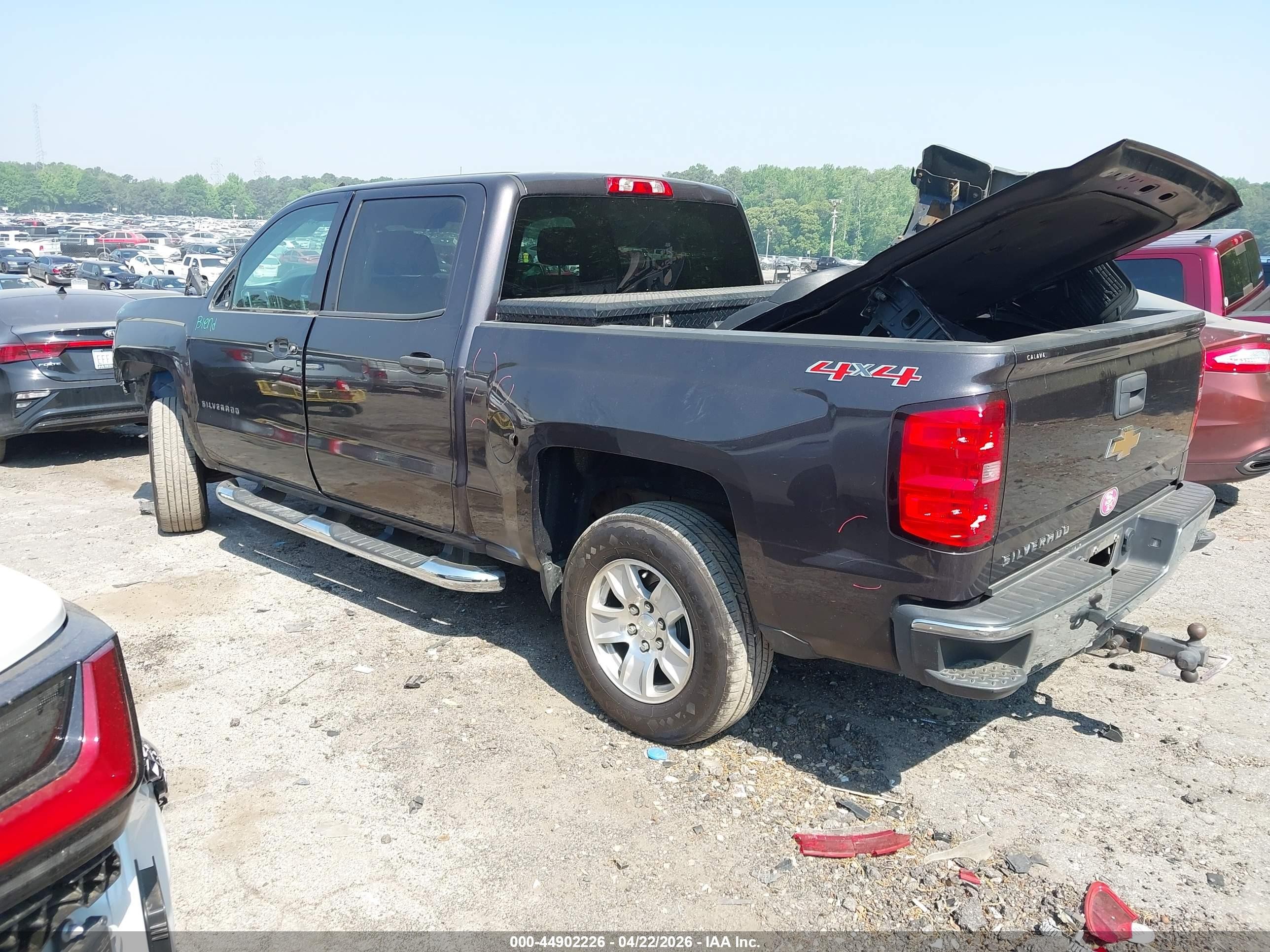 2014 Chevrolet Silverado 1500 1lt Серый vin: 3GCUKREH9EG393966