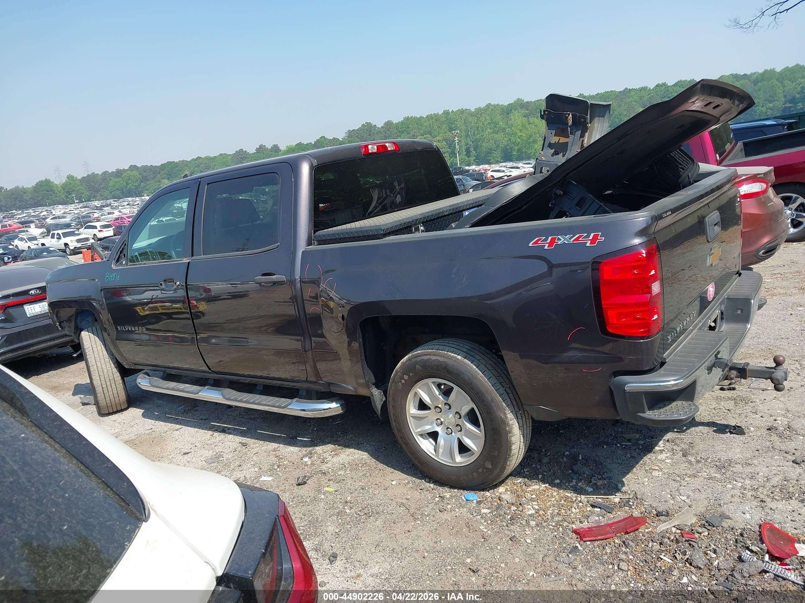 2014 Chevrolet Silverado 1500 1lt Серый vin: 3GCUKREH9EG393966