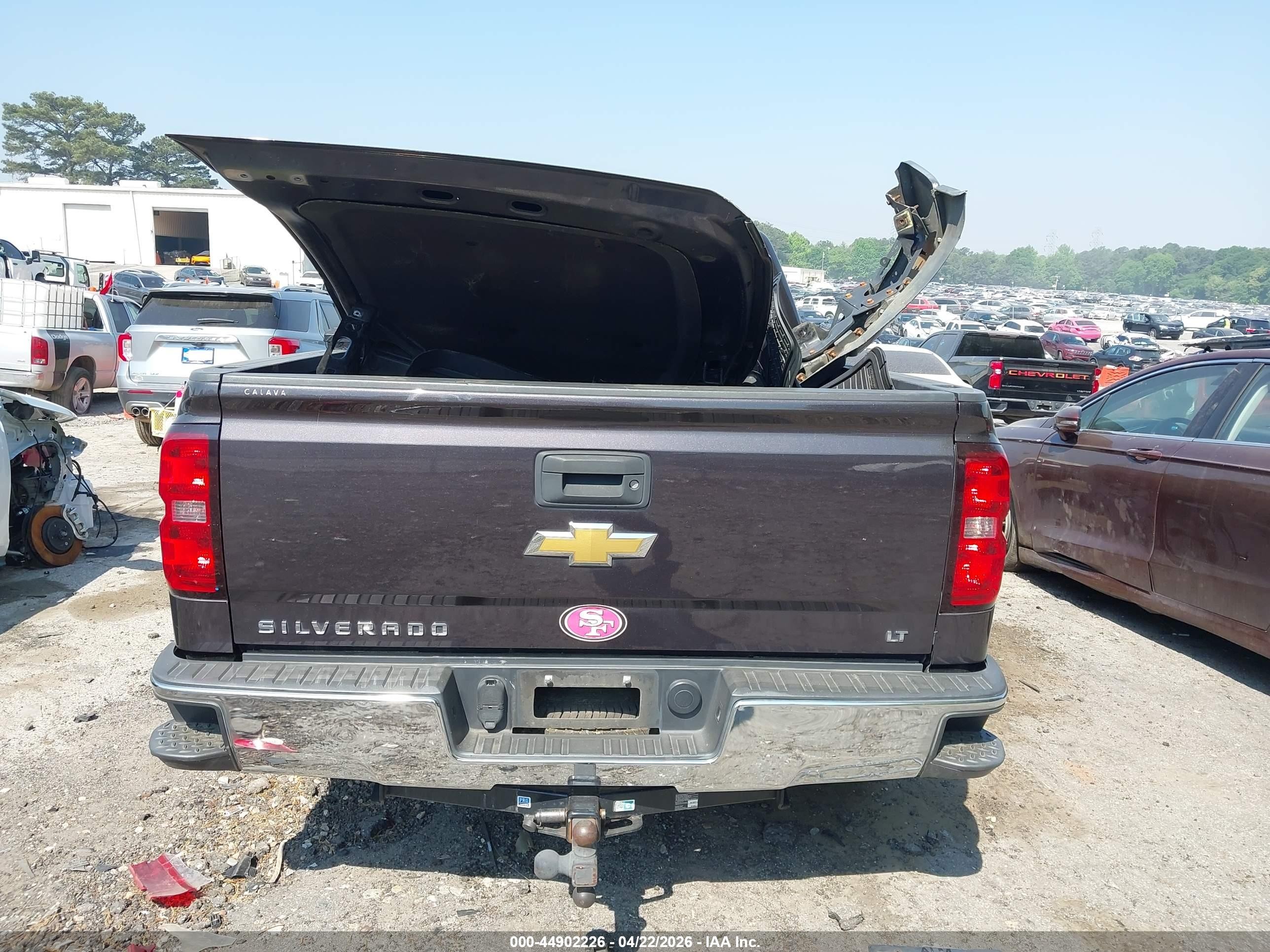 2014 Chevrolet Silverado 1500 1lt Серый vin: 3GCUKREH9EG393966