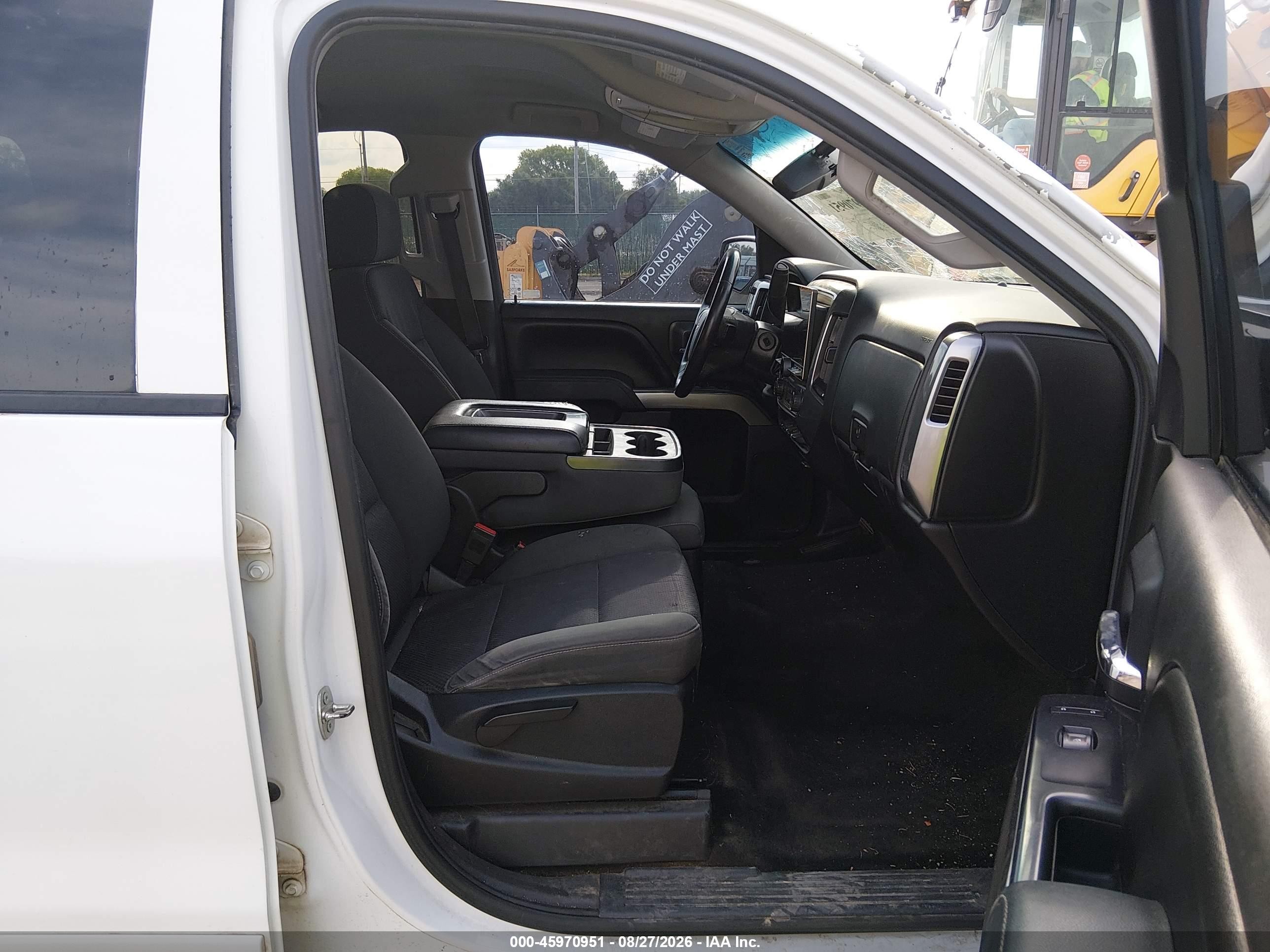 2015 Chevrolet Silverado 1500 Lt White vin: 3GCUKREH9FG416745