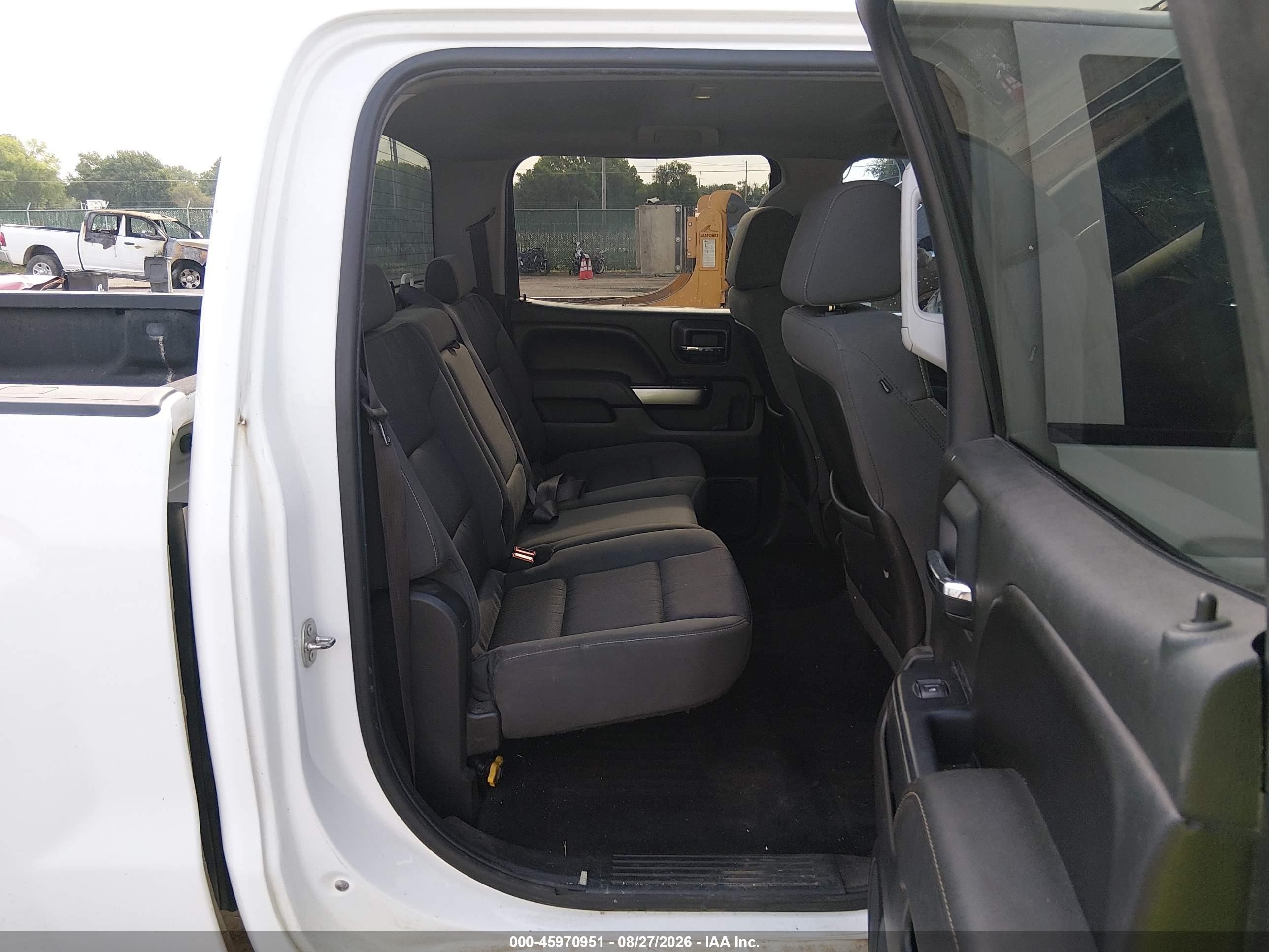 2015 Chevrolet Silverado 1500 Lt White vin: 3GCUKREH9FG416745