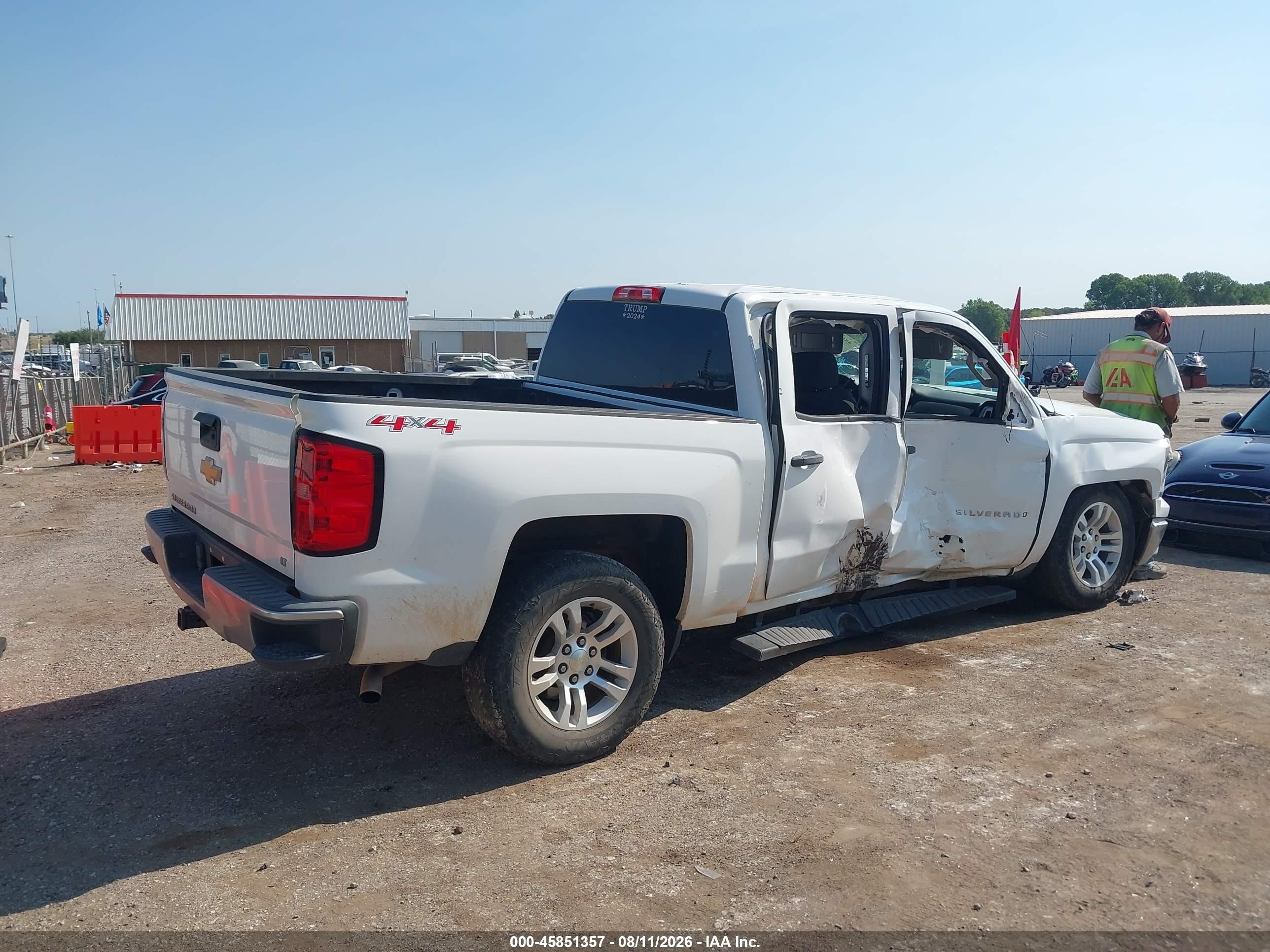 2014 Chevrolet Silverado 1500 Lt White vin: 3GCUKREHXEG209036