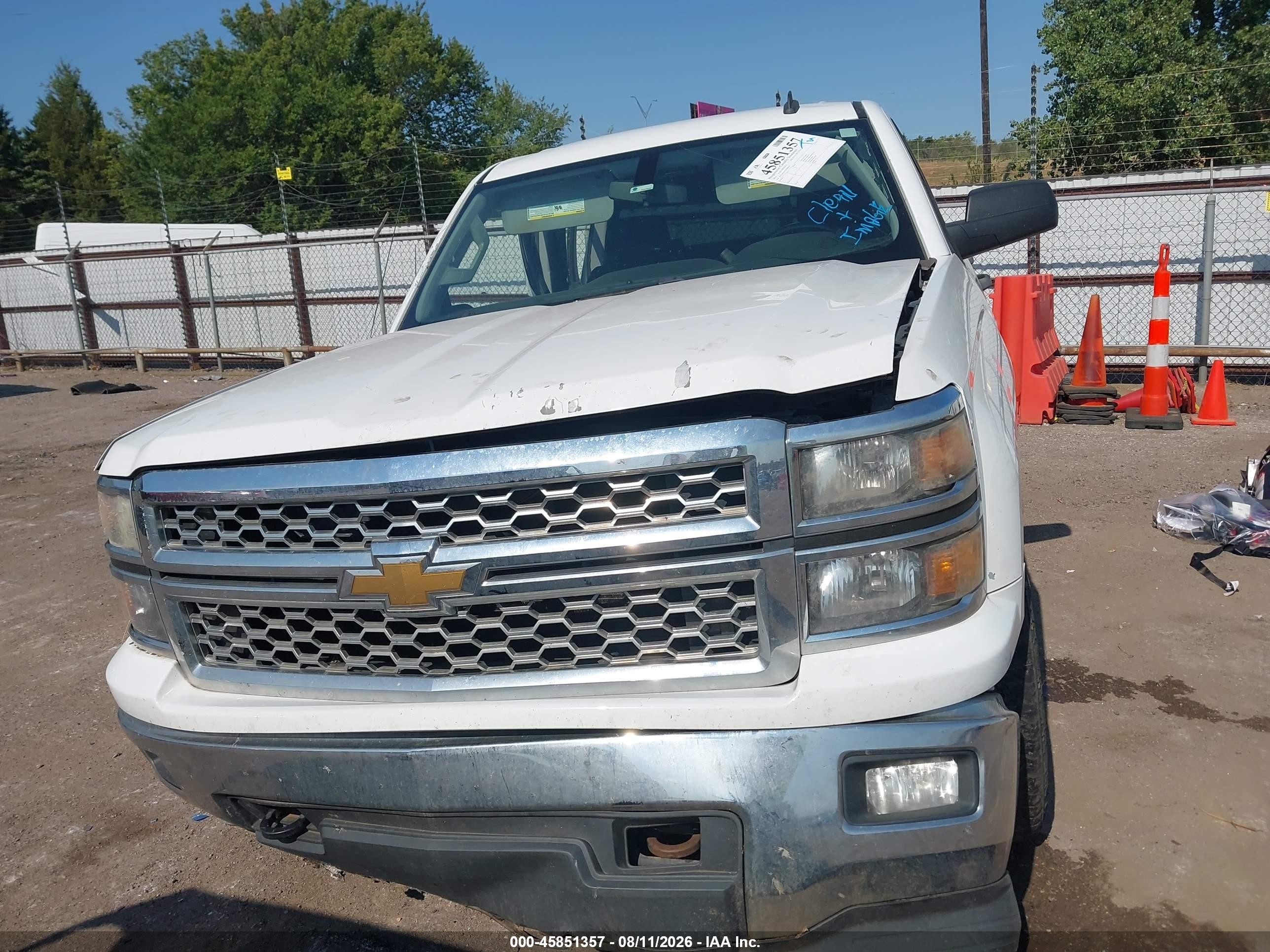 2014 Chevrolet Silverado 1500 Lt White vin: 3GCUKREHXEG209036