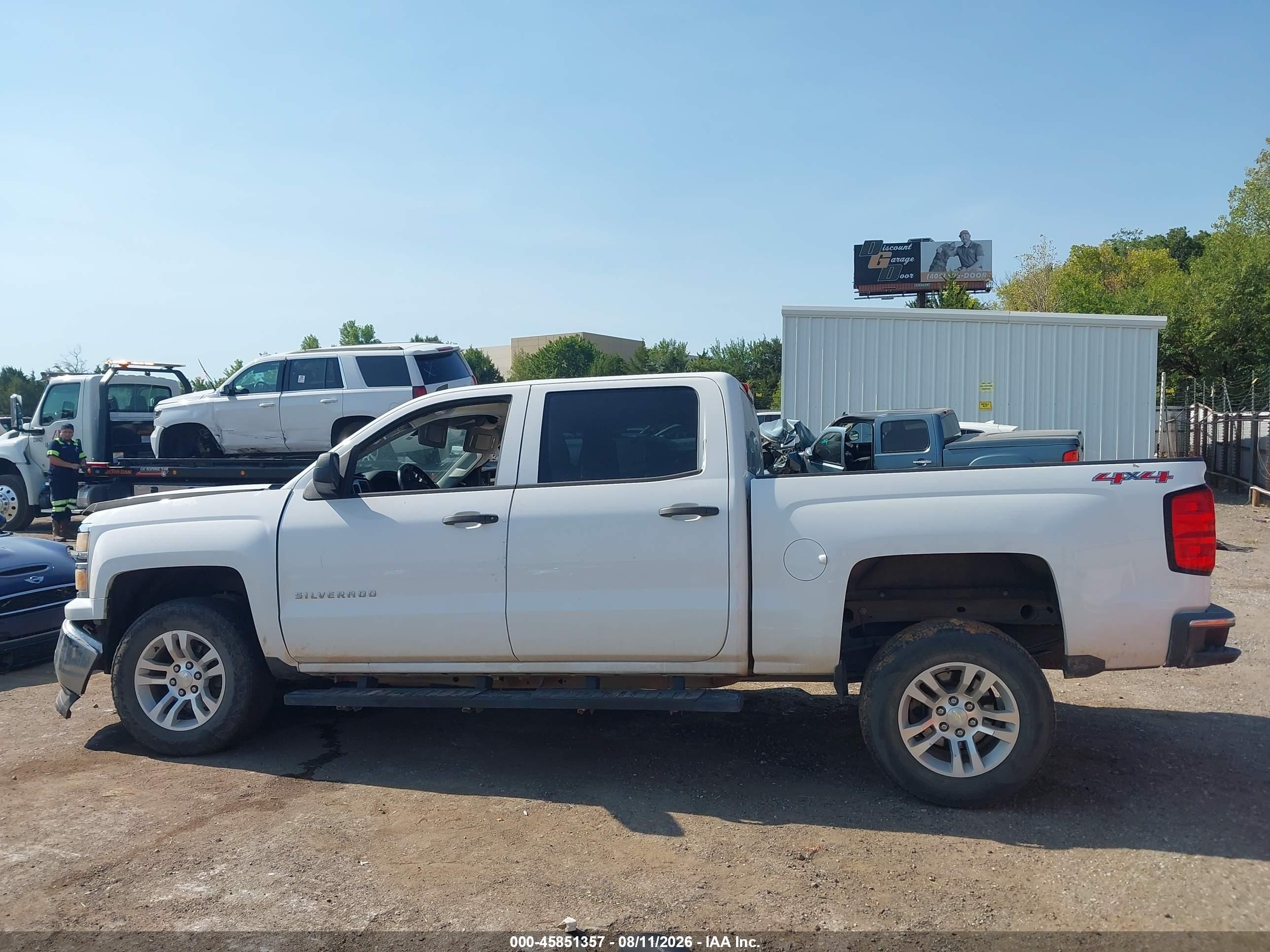 2014 Chevrolet Silverado 1500 Lt White vin: 3GCUKREHXEG209036