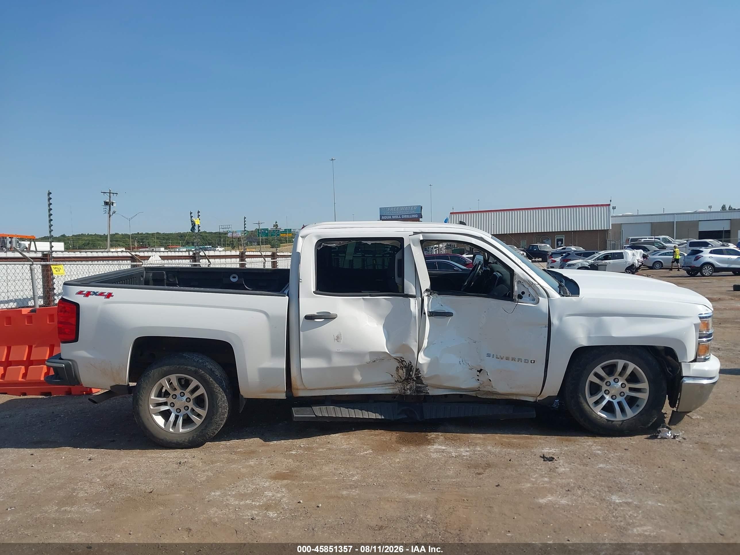 2014 Chevrolet Silverado 1500 Lt White vin: 3GCUKREHXEG209036