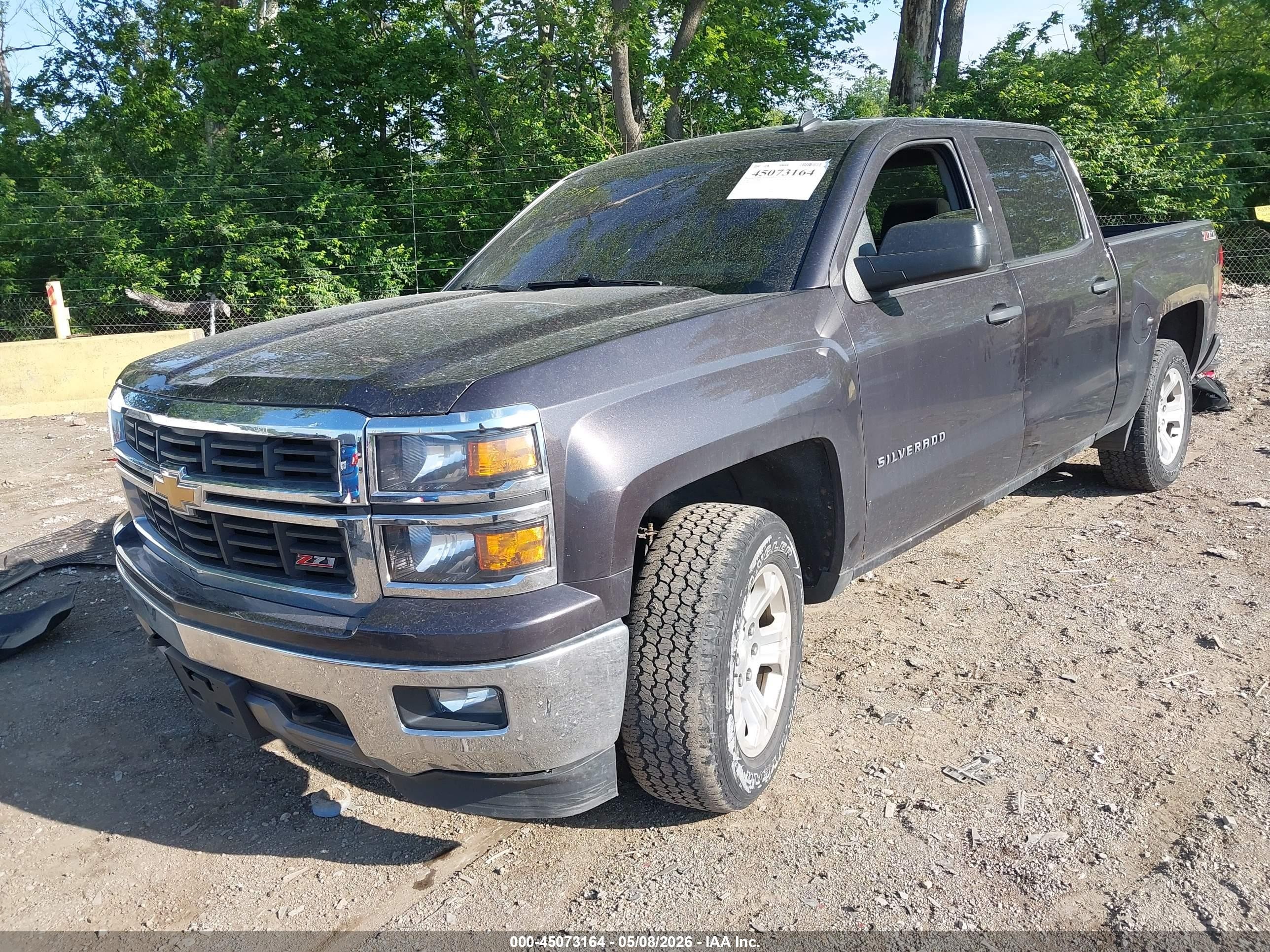 2014 Chevrolet Silverado 1500 2lt Gray vin: 3GCUKREHXEG464026