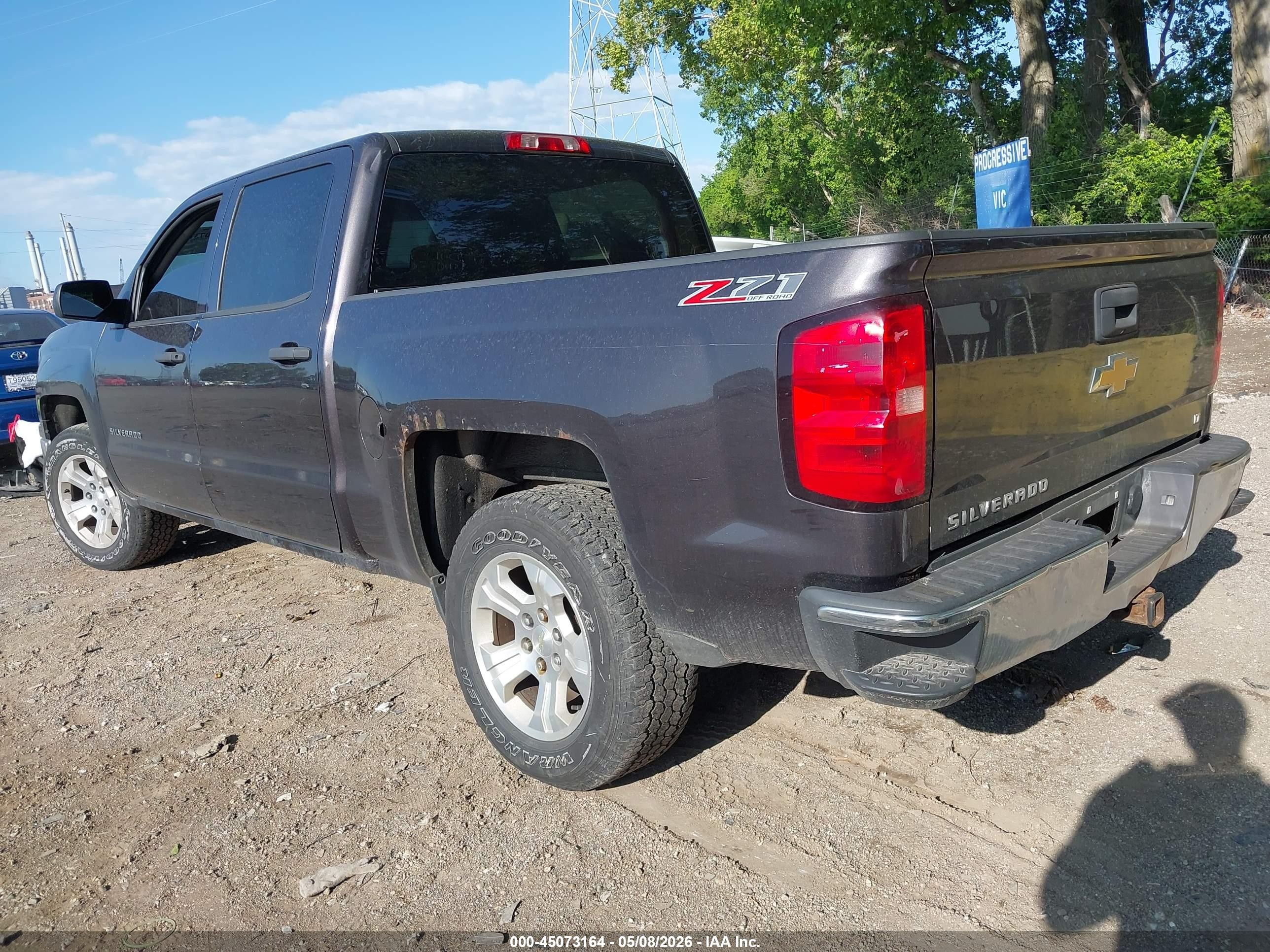 2014 Chevrolet Silverado 1500 2lt Gray vin: 3GCUKREHXEG464026