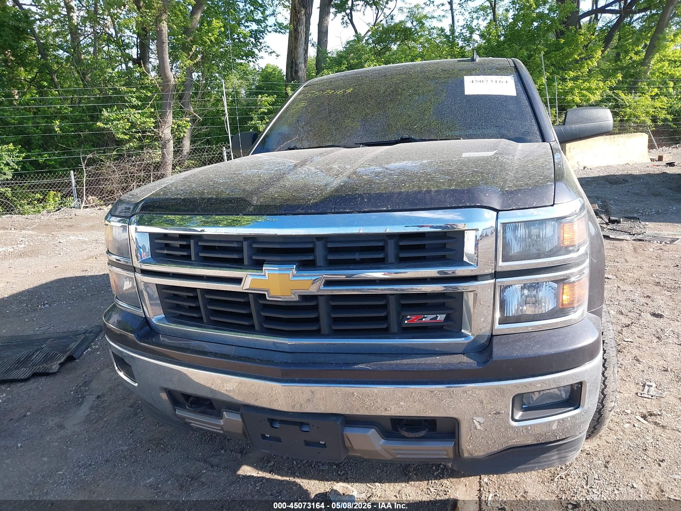 2014 Chevrolet Silverado 1500 2lt Gray vin: 3GCUKREHXEG464026