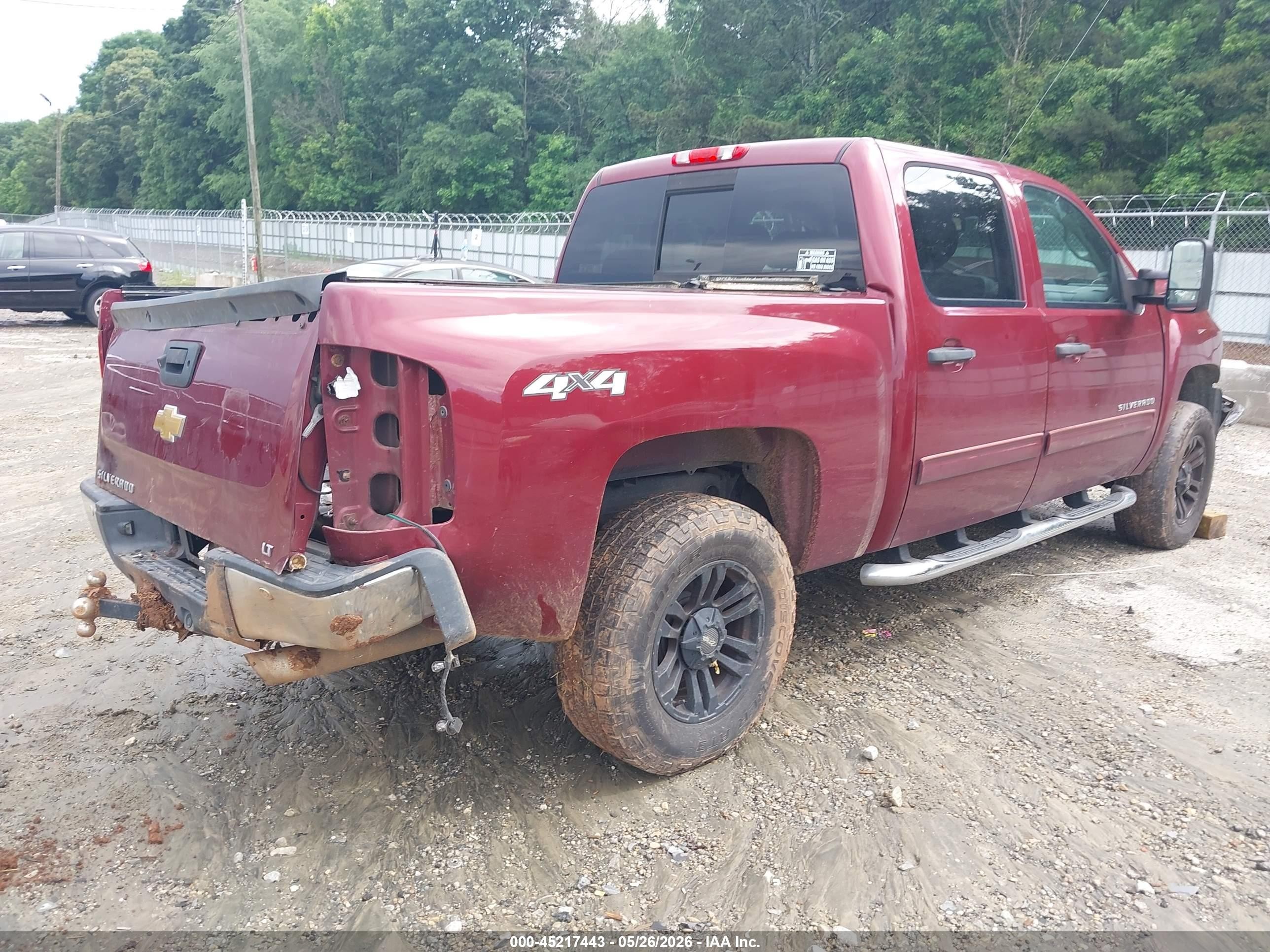 2013 Chevrolet Silverado 1500 Lt Maroon vin: 3GCUKSE20DG259459
