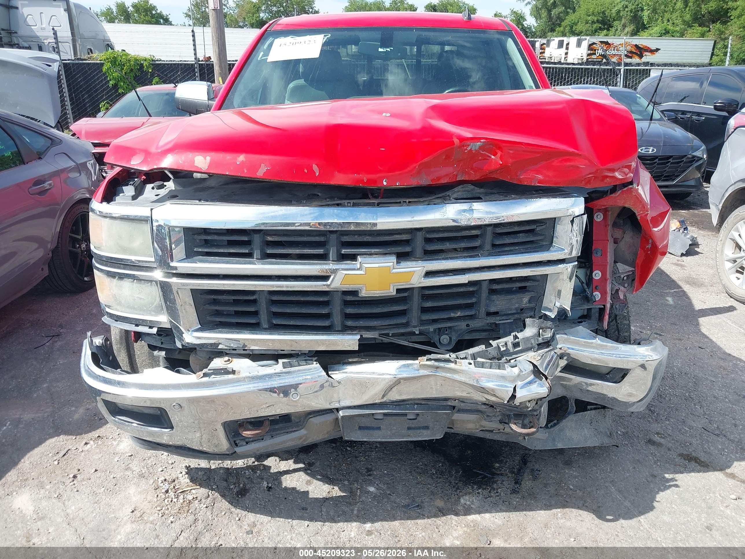 2014 Chevrolet Silverado 1500 2lz Красный vin: 3GCUKSEC0EG118160