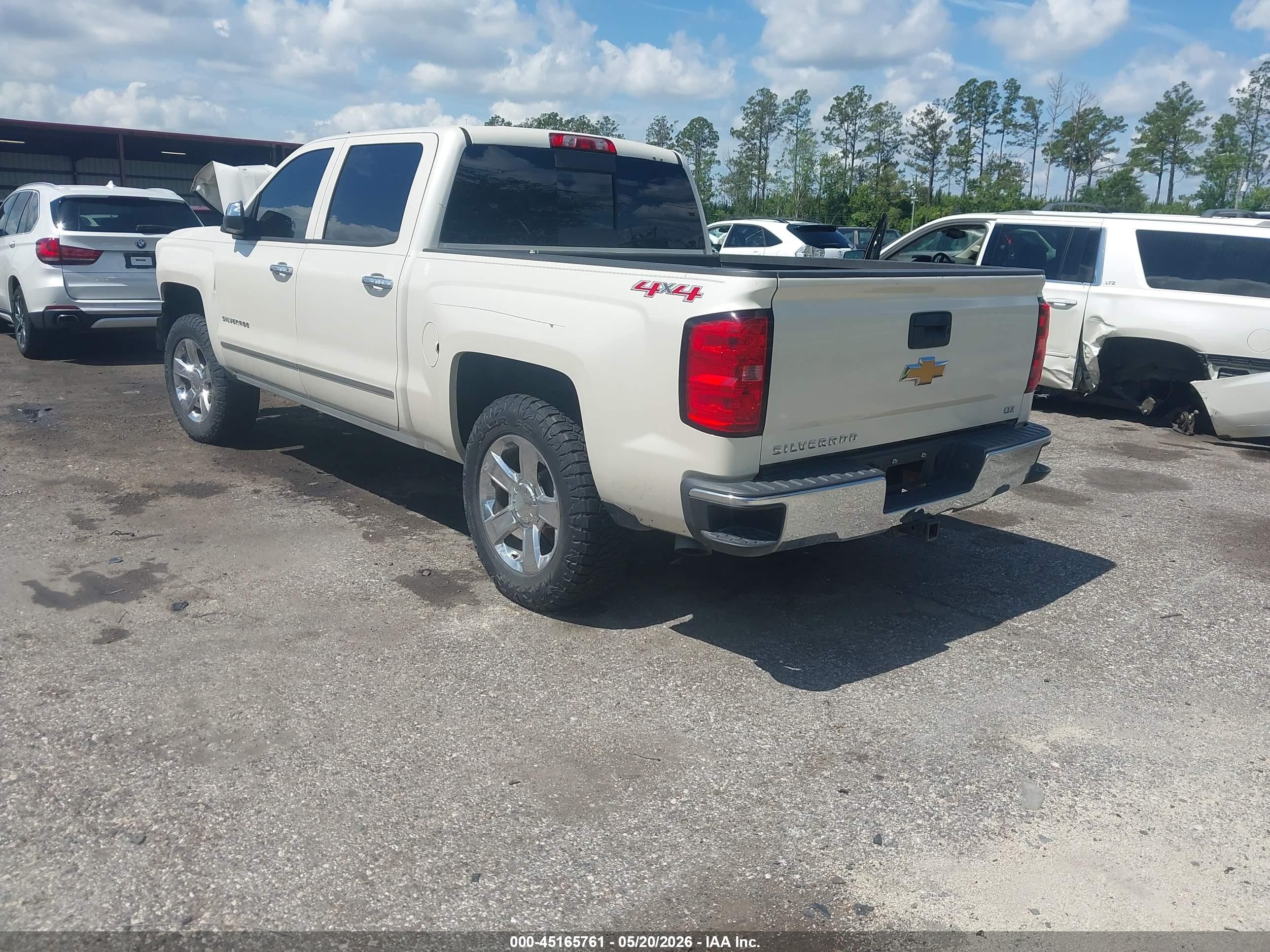 2014 Chevrolet Silverado 1500 1lz White vin: 3GCUKSEC0EG228173