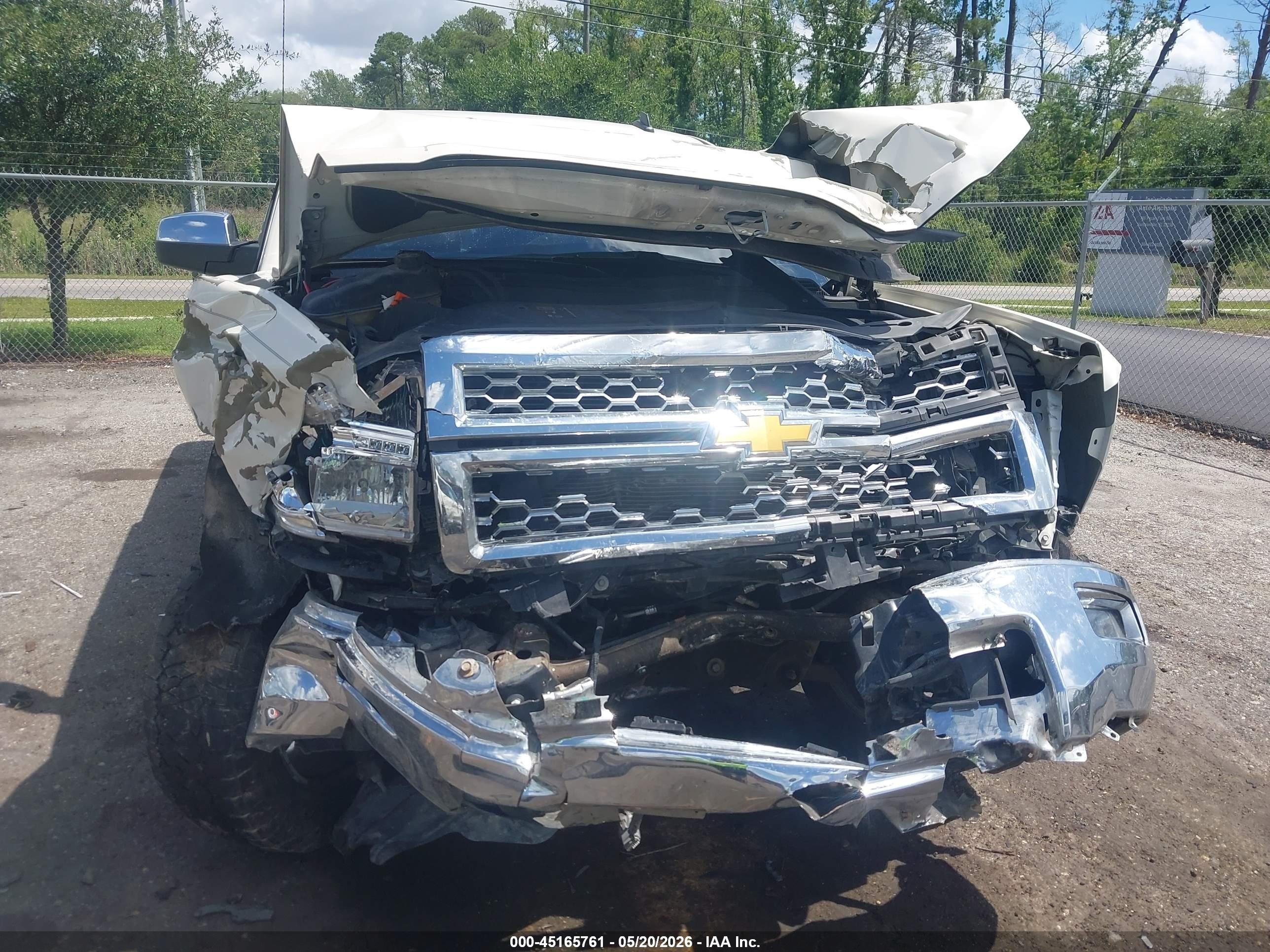 2014 Chevrolet Silverado 1500 1lz White vin: 3GCUKSEC0EG228173