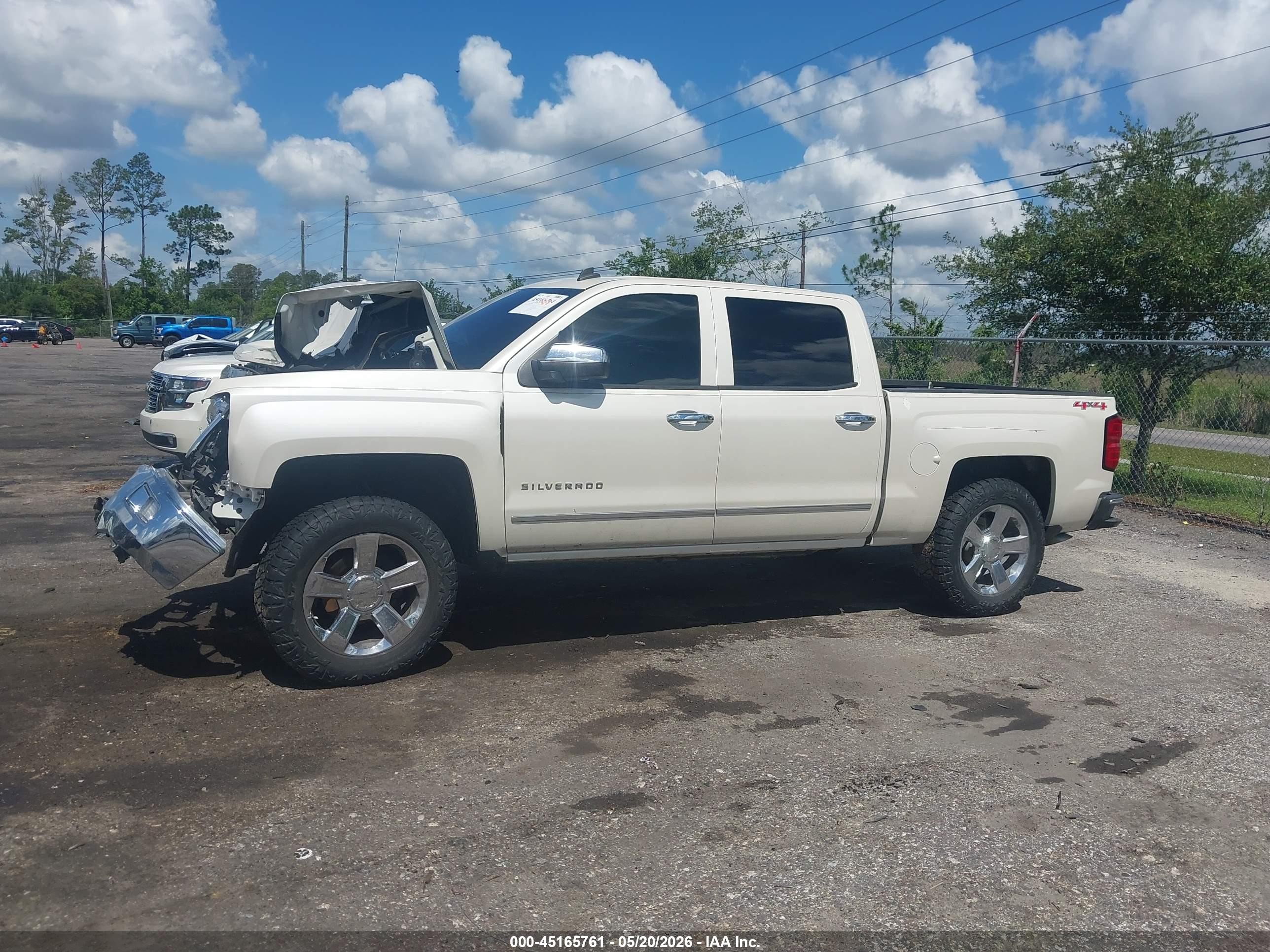 2014 Chevrolet Silverado 1500 1lz White vin: 3GCUKSEC0EG228173
