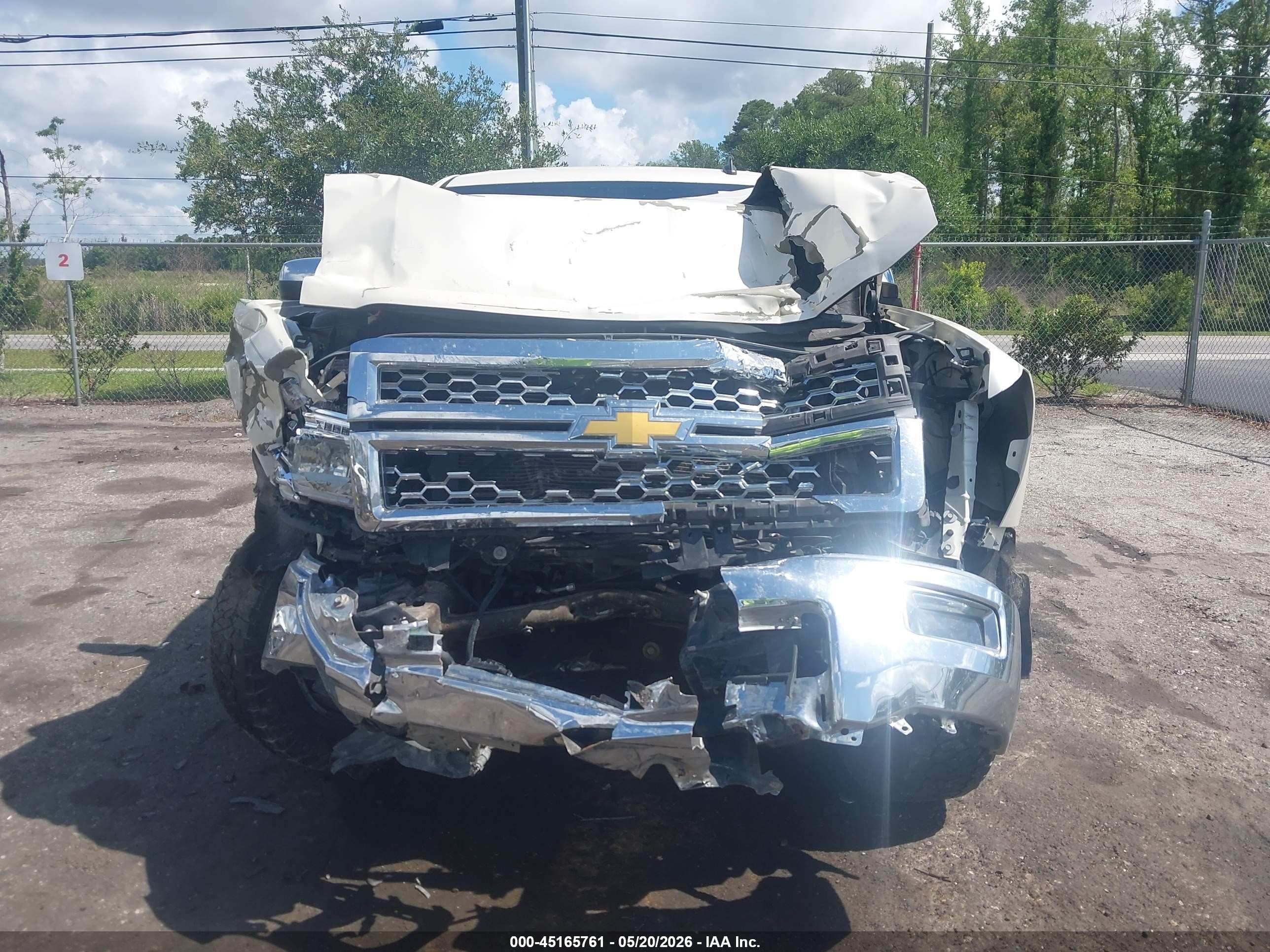 2014 Chevrolet Silverado 1500 1lz White vin: 3GCUKSEC0EG228173