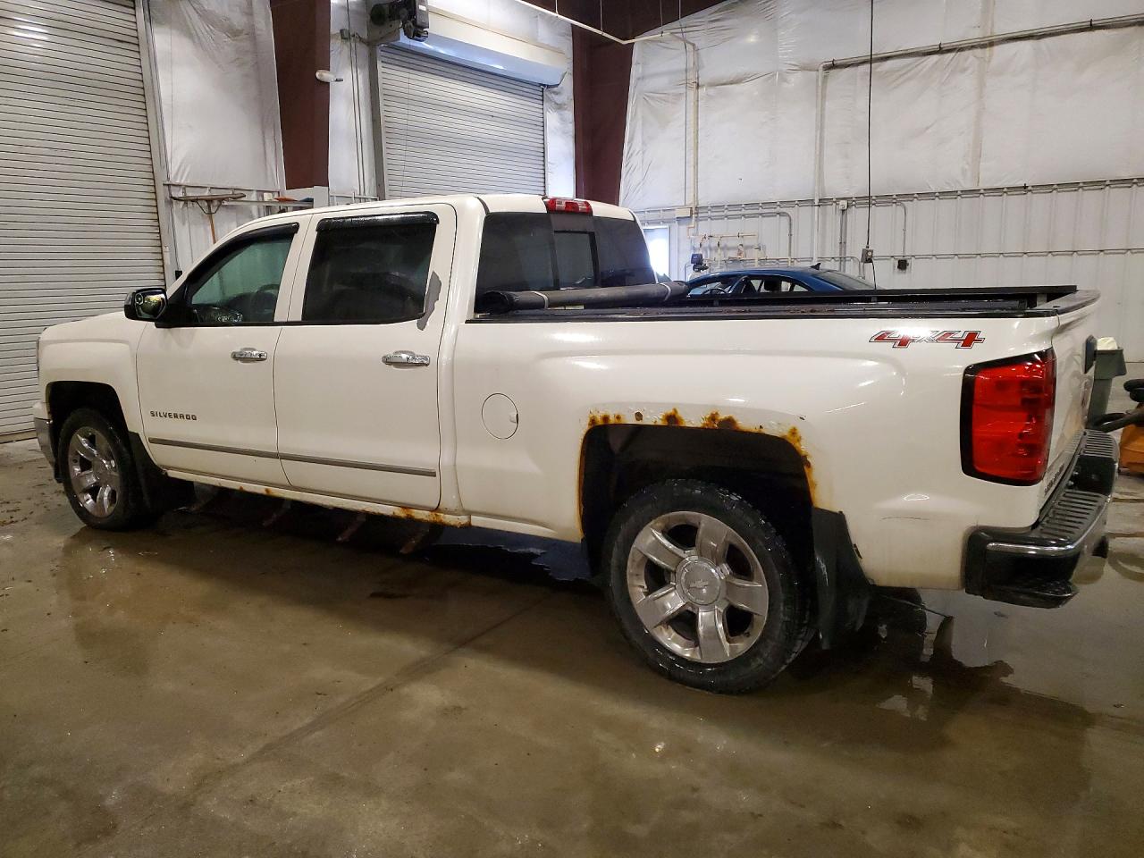 2014 Chevrolet Silverado K1500 Ltz White vin: 3GCUKSEC0EG235592