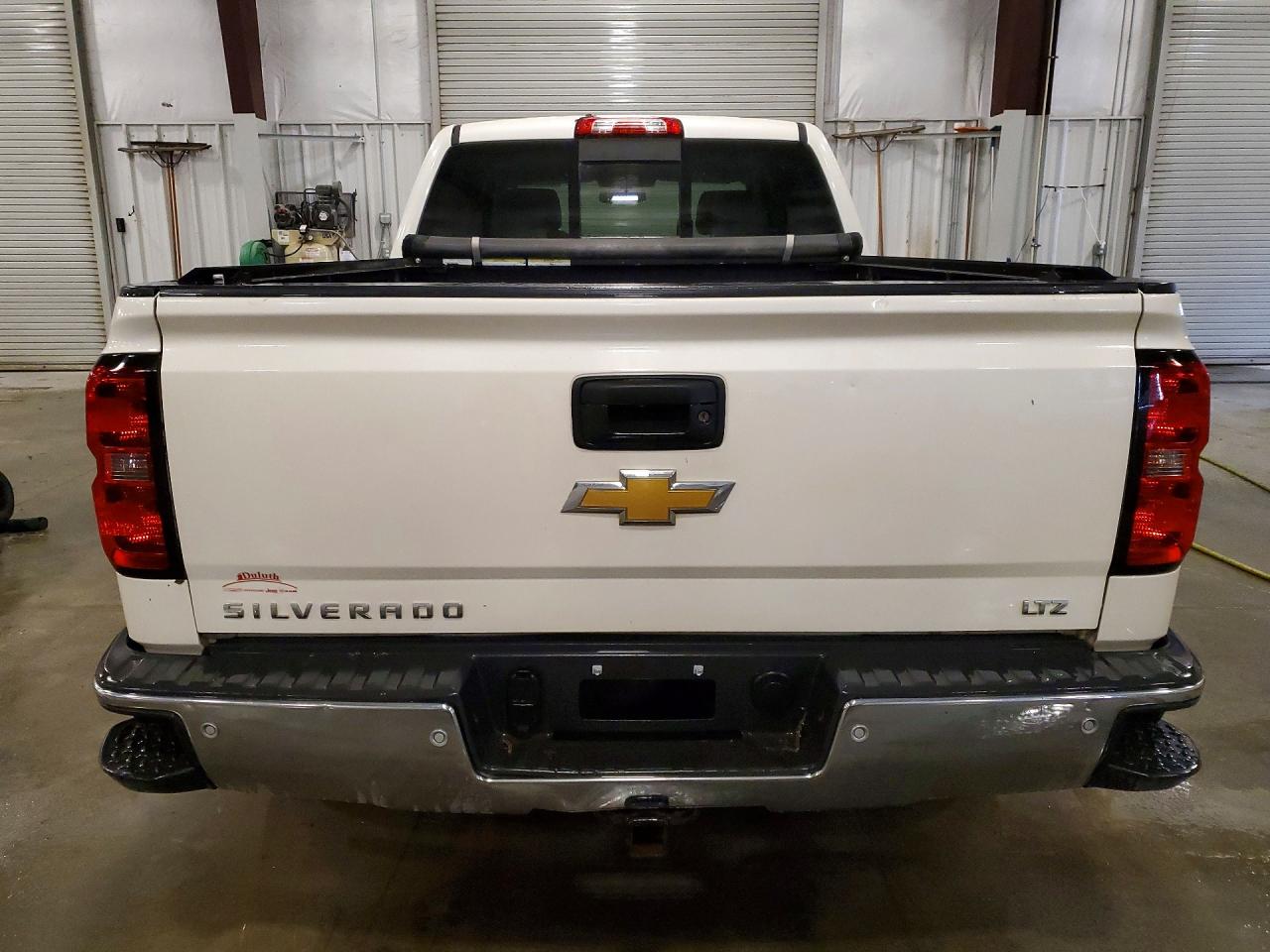 2014 Chevrolet Silverado K1500 Ltz White vin: 3GCUKSEC0EG235592