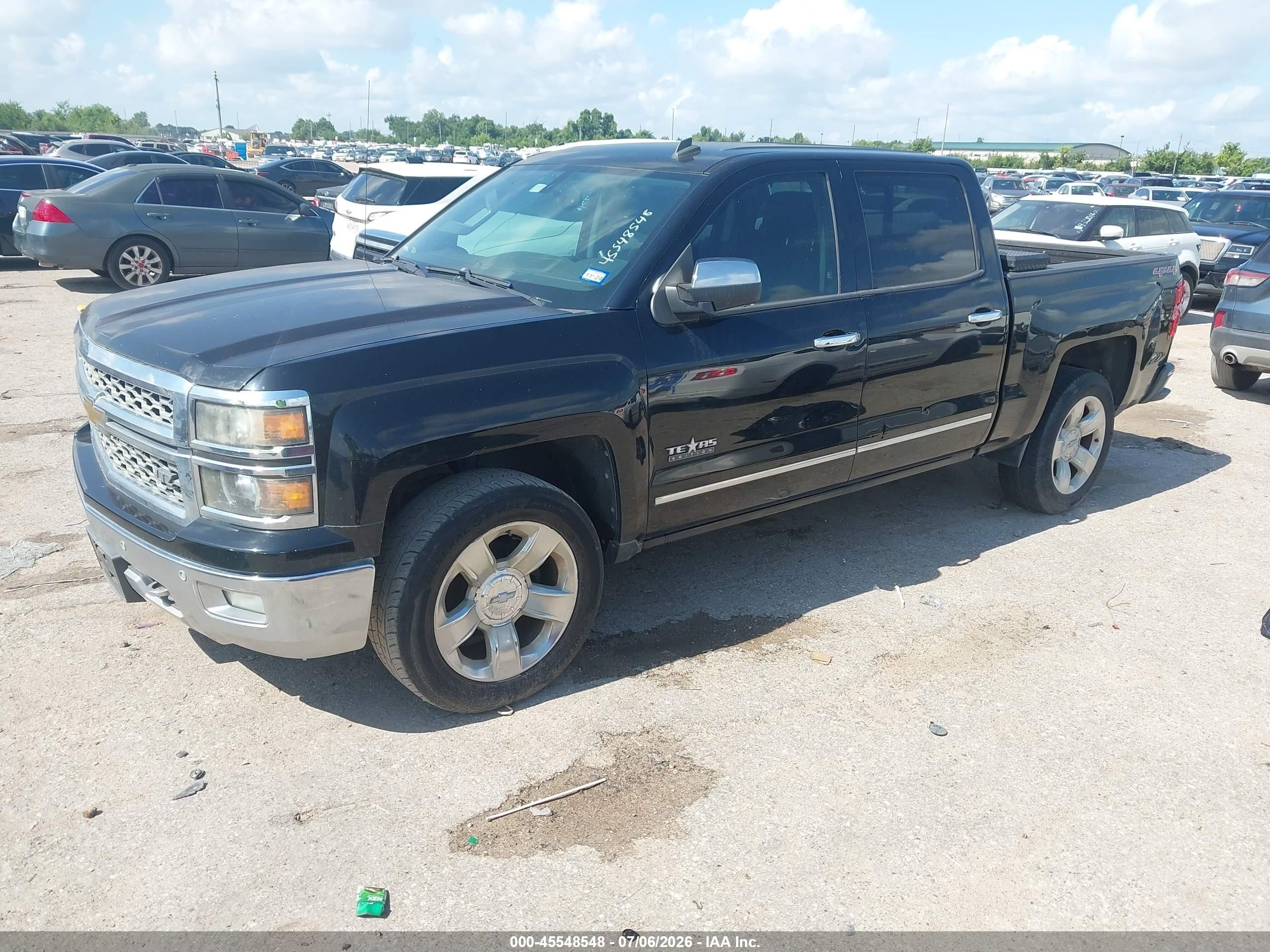 2014 Chevrolet Silverado 1500 Ltz Черный vin: 3GCUKSEC0EG421777