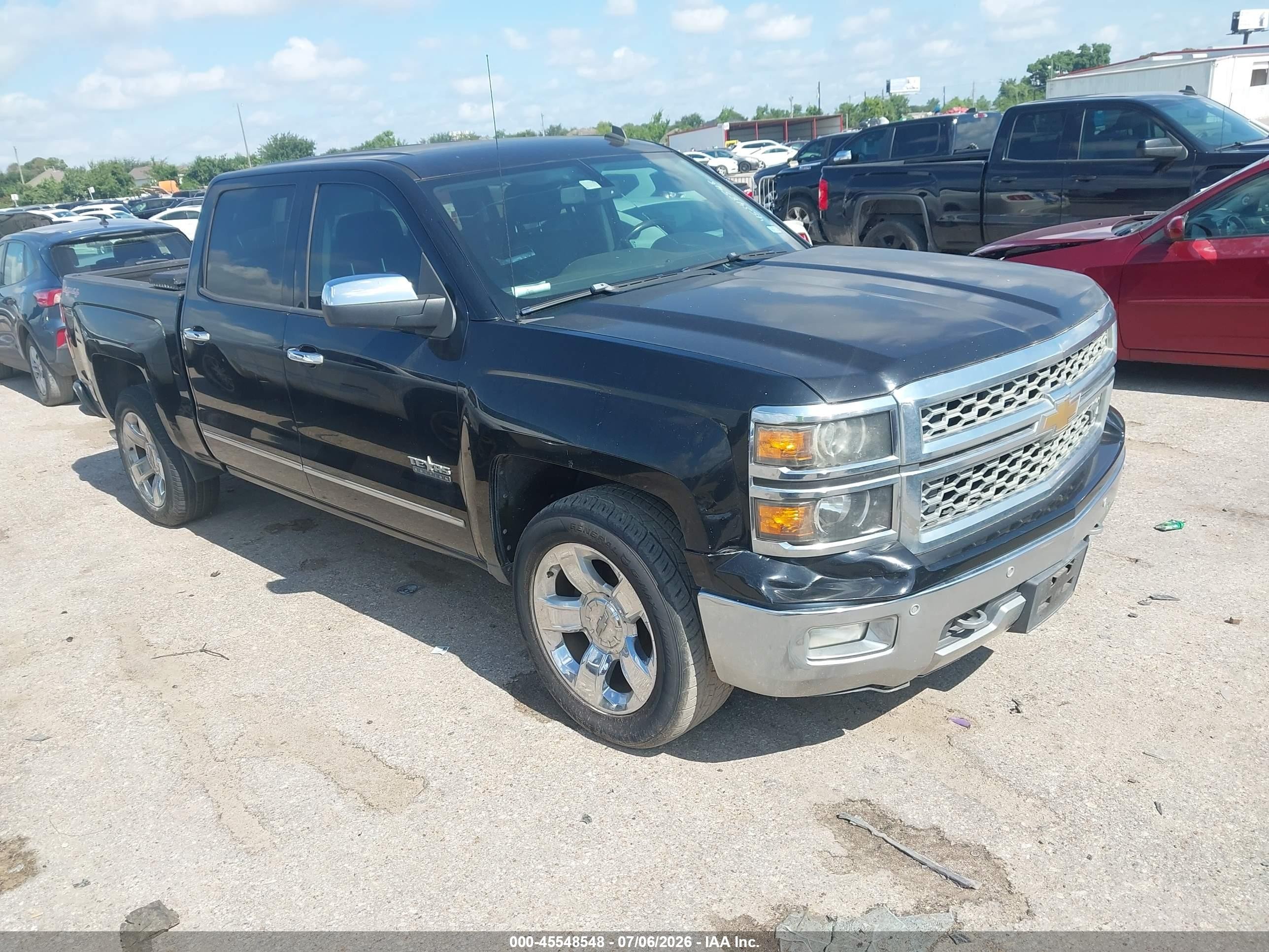 2014 Chevrolet Silverado 1500 Ltz Черный vin: 3GCUKSEC0EG421777