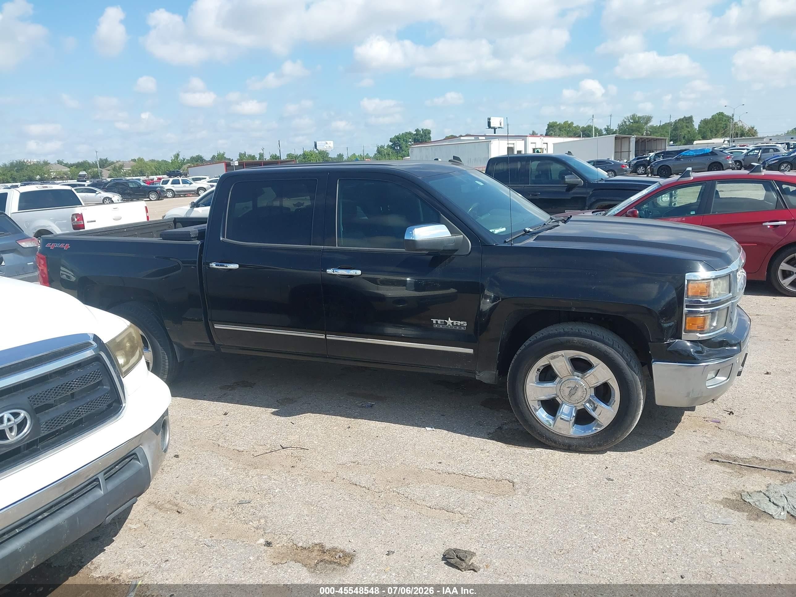 2014 Chevrolet Silverado 1500 Ltz Черный vin: 3GCUKSEC0EG421777