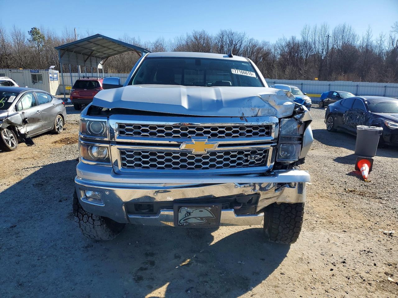 2015 Chevrolet Silverado K1500 Ltz Silver vin: 3GCUKSEC0FG139897