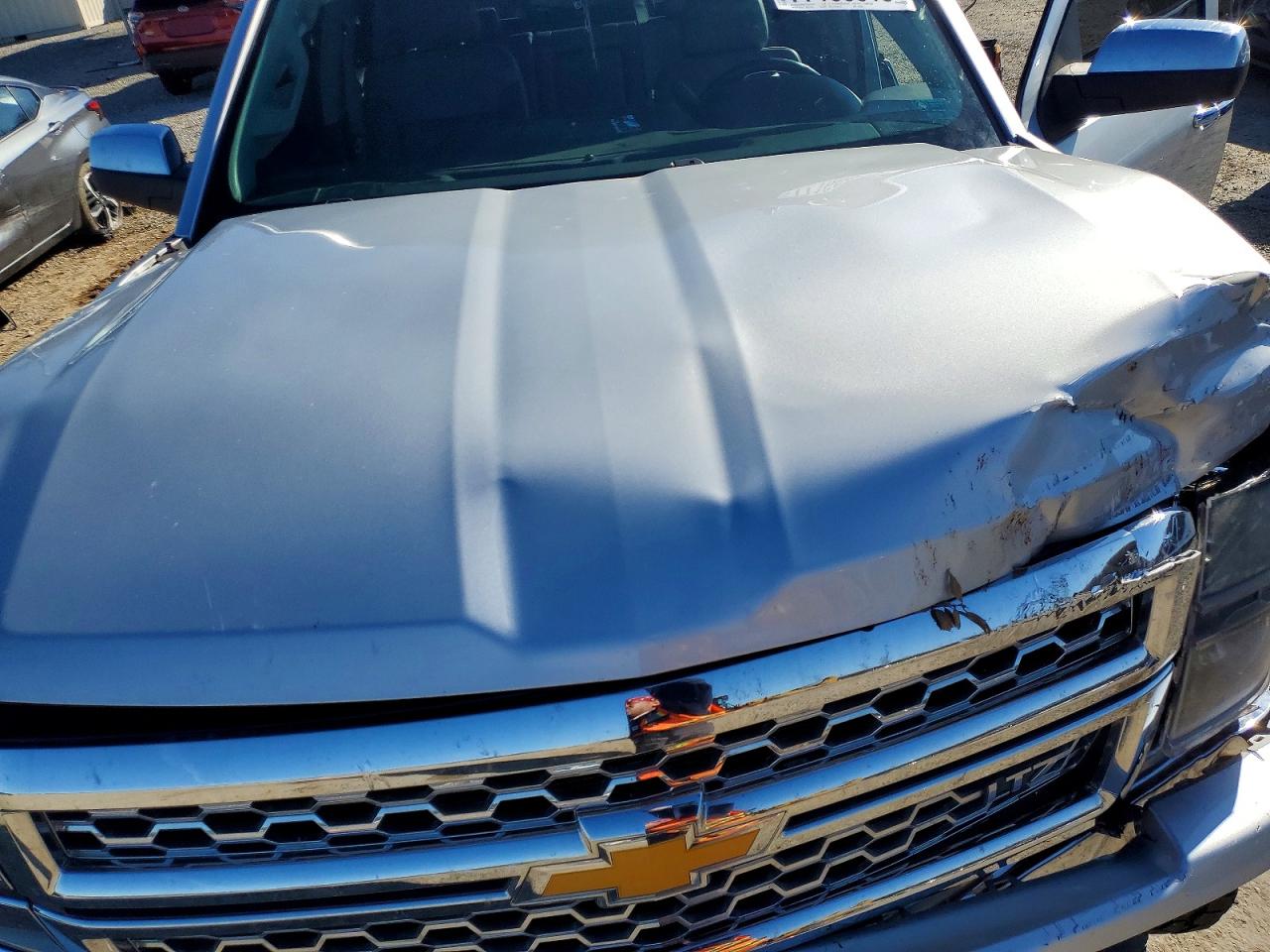 2015 Chevrolet Silverado K1500 Ltz Silver vin: 3GCUKSEC0FG139897