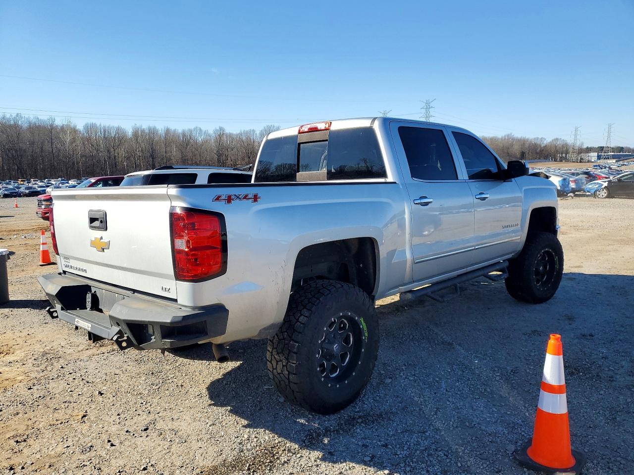 2015 Chevrolet Silverado K1500 Ltz Silver vin: 3GCUKSEC0FG139897