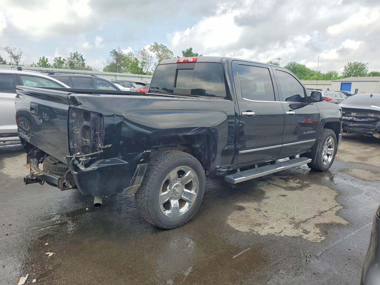 2015 Chevrolet Silverado K1500 Ltz Black vin: 3GCUKSEC0FG302404