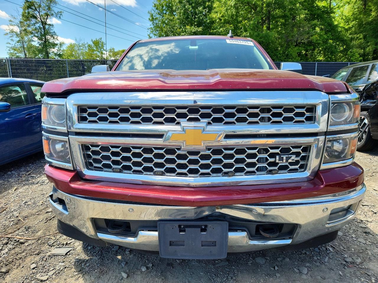 2015 Chevrolet Silverado K1500 Ltz Burgundy vin: 3GCUKSEC0FG332793