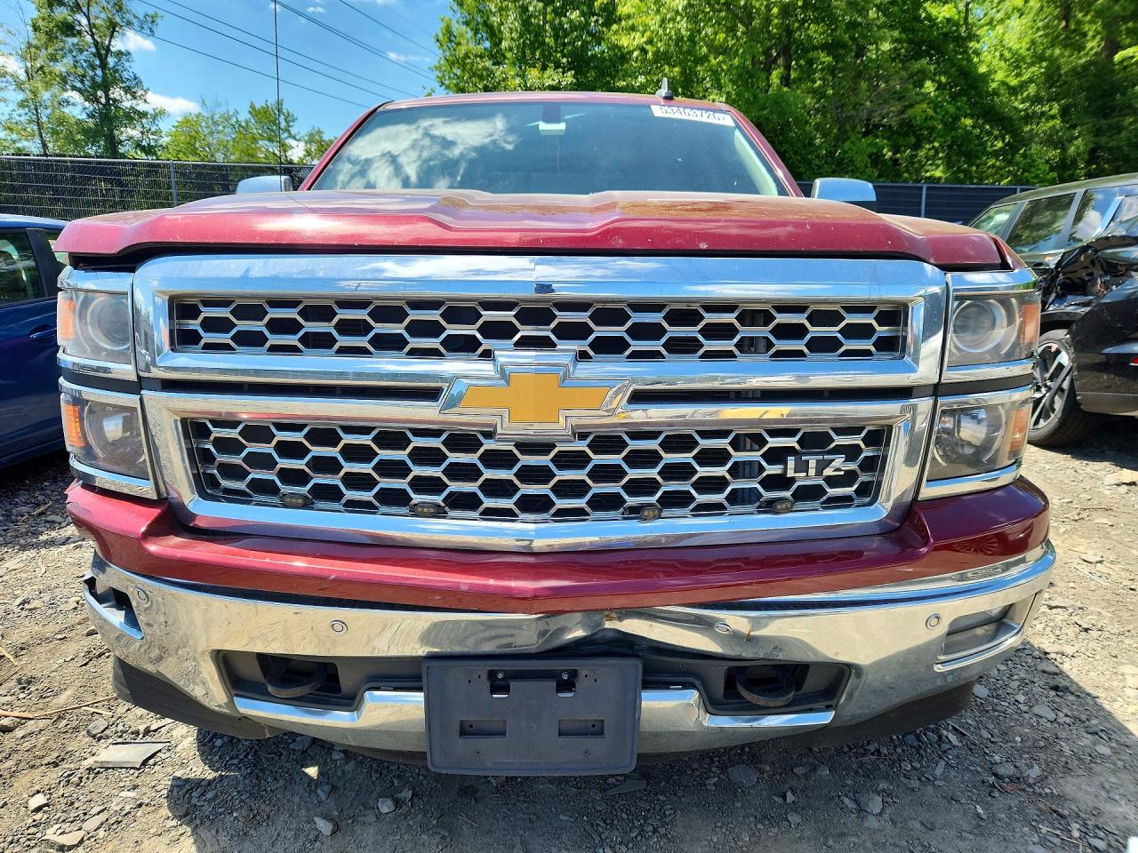 2015 Chevrolet Silverado K1500 Ltz Burgundy vin: 3GCUKSEC0FG332793