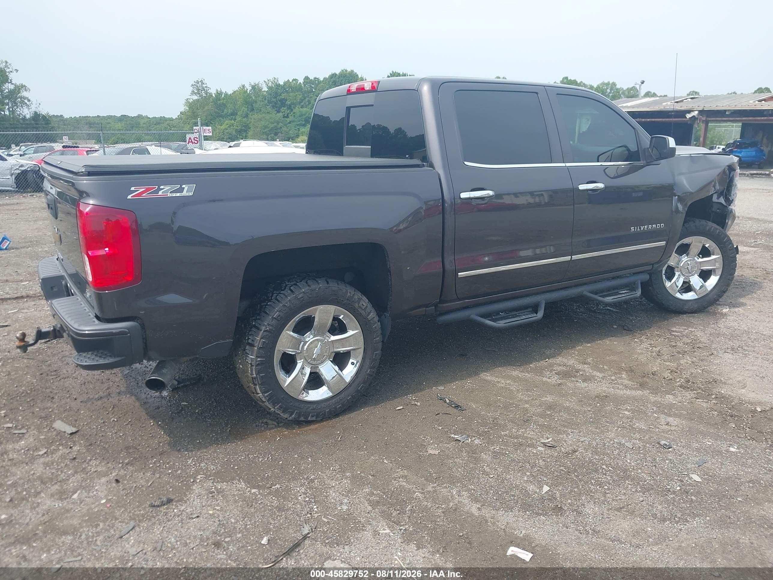 2016 Chevrolet Silverado 1500 Ltz Black vin: 3GCUKSEC0GG134345