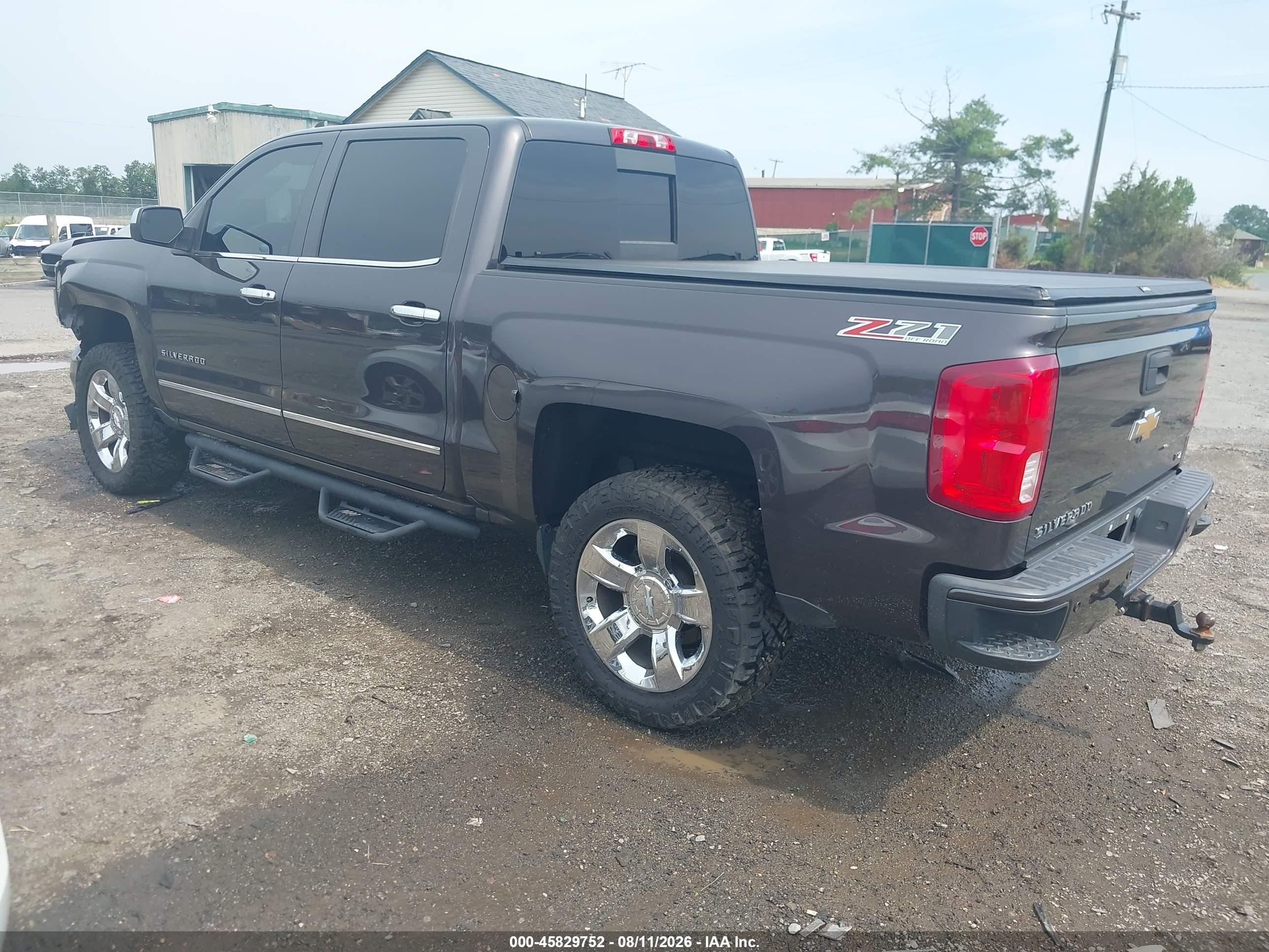 2016 Chevrolet Silverado 1500 Ltz Black vin: 3GCUKSEC0GG134345