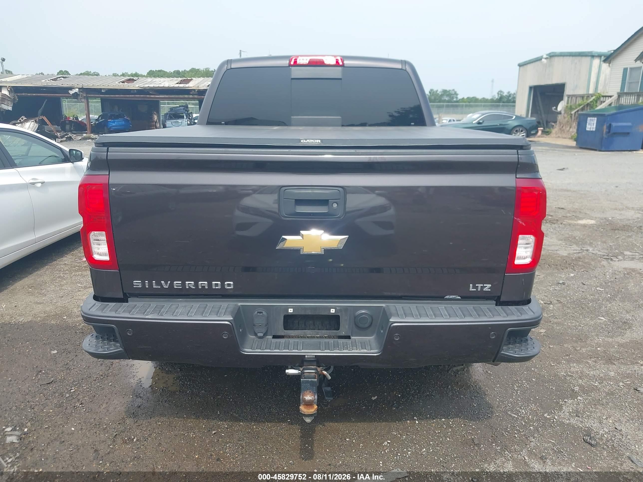 2016 Chevrolet Silverado 1500 Ltz Black vin: 3GCUKSEC0GG134345