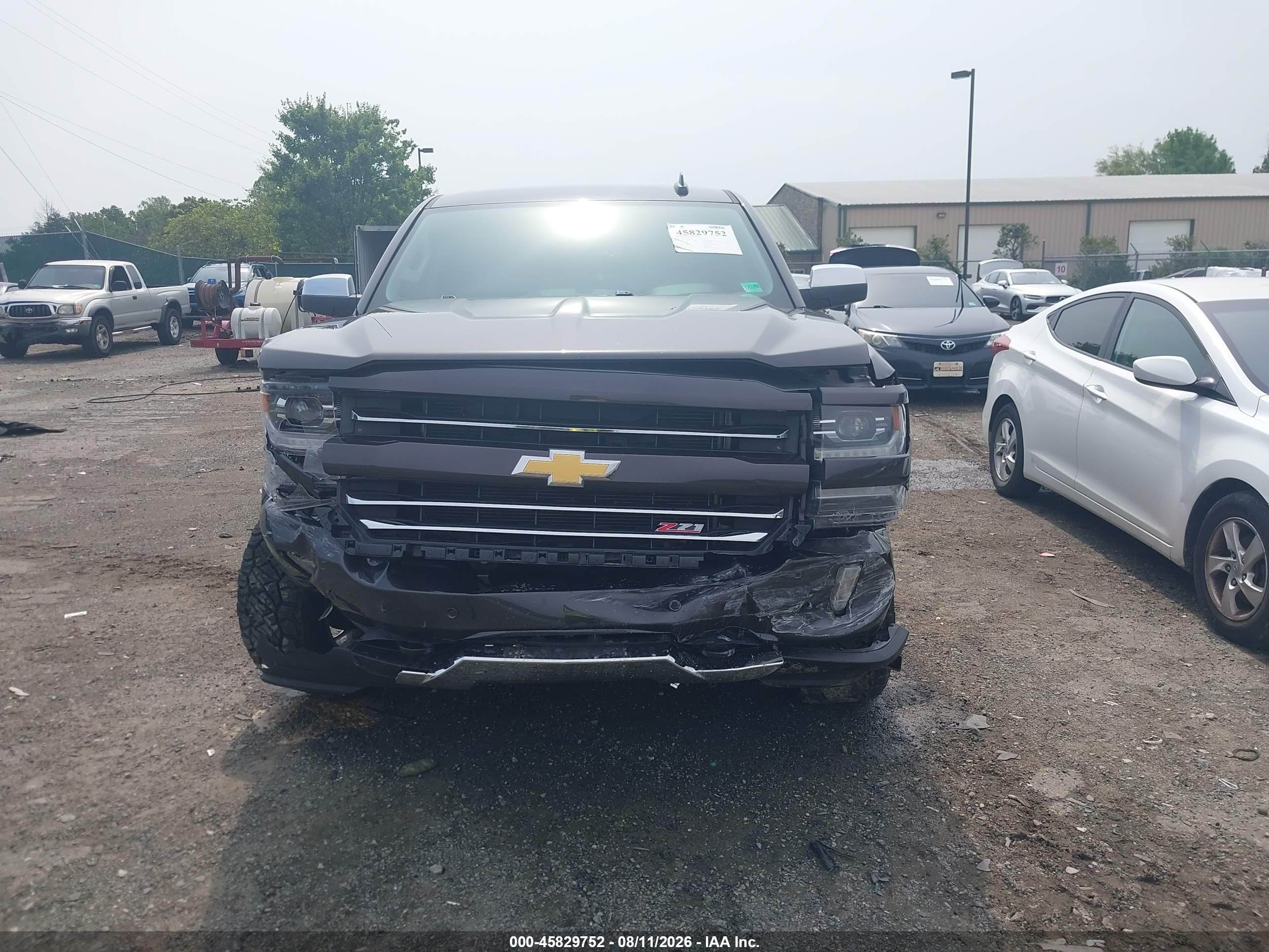 2016 Chevrolet Silverado 1500 Ltz Black vin: 3GCUKSEC0GG134345
