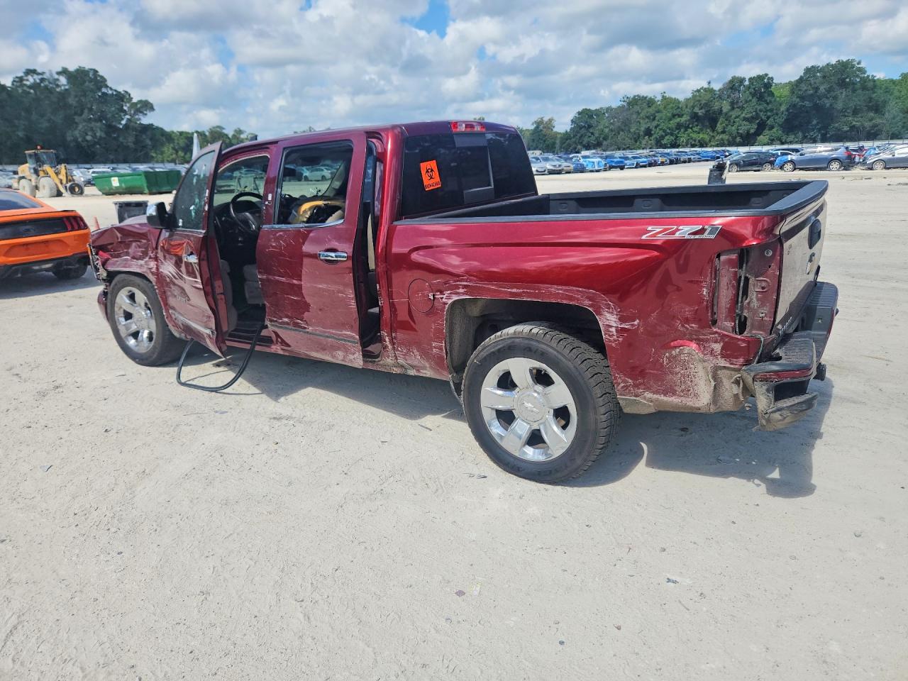 2017 Chevrolet Silverado K1500 Ltz Красный vin: 3GCUKSEC0HG360077
