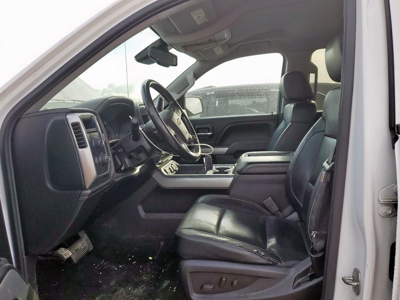 2014 Chevrolet Silverado K1500 Ltz White vin: 3GCUKSEC1EG110505