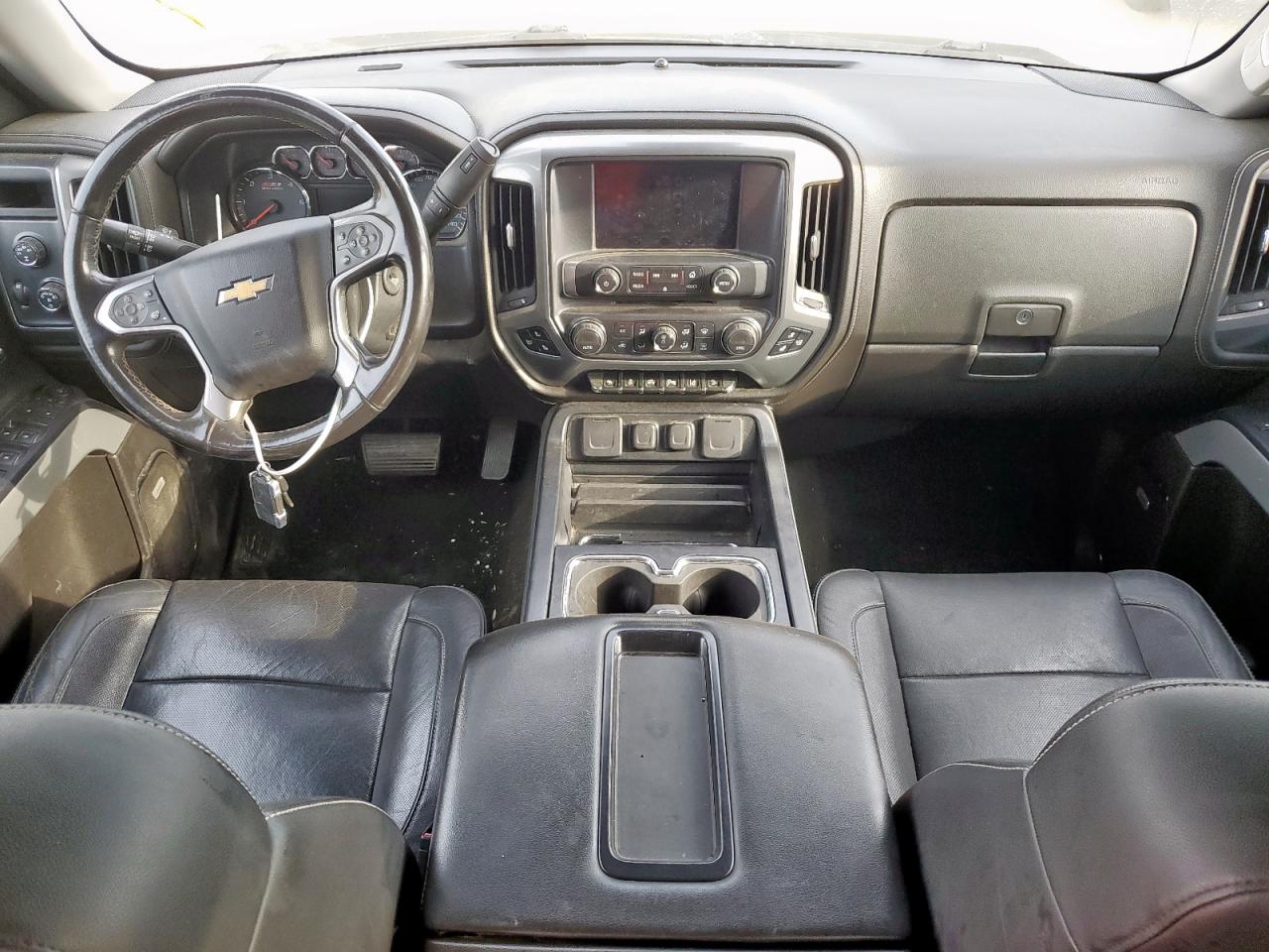 2014 Chevrolet Silverado K1500 Ltz White vin: 3GCUKSEC1EG110505