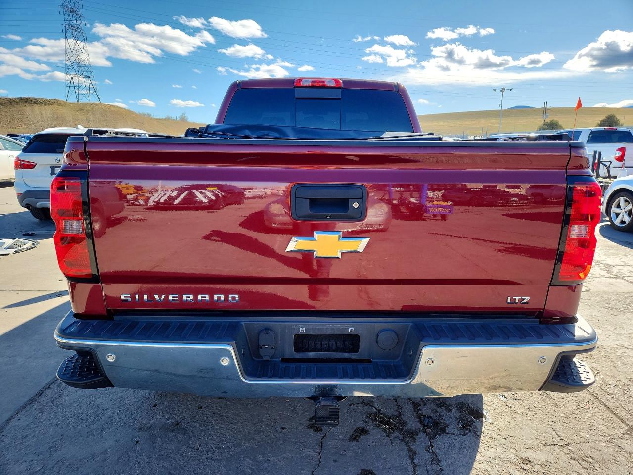 2014 Chevrolet Silverado K1500 Ltz Maroon vin: 3GCUKSEC1EG273932