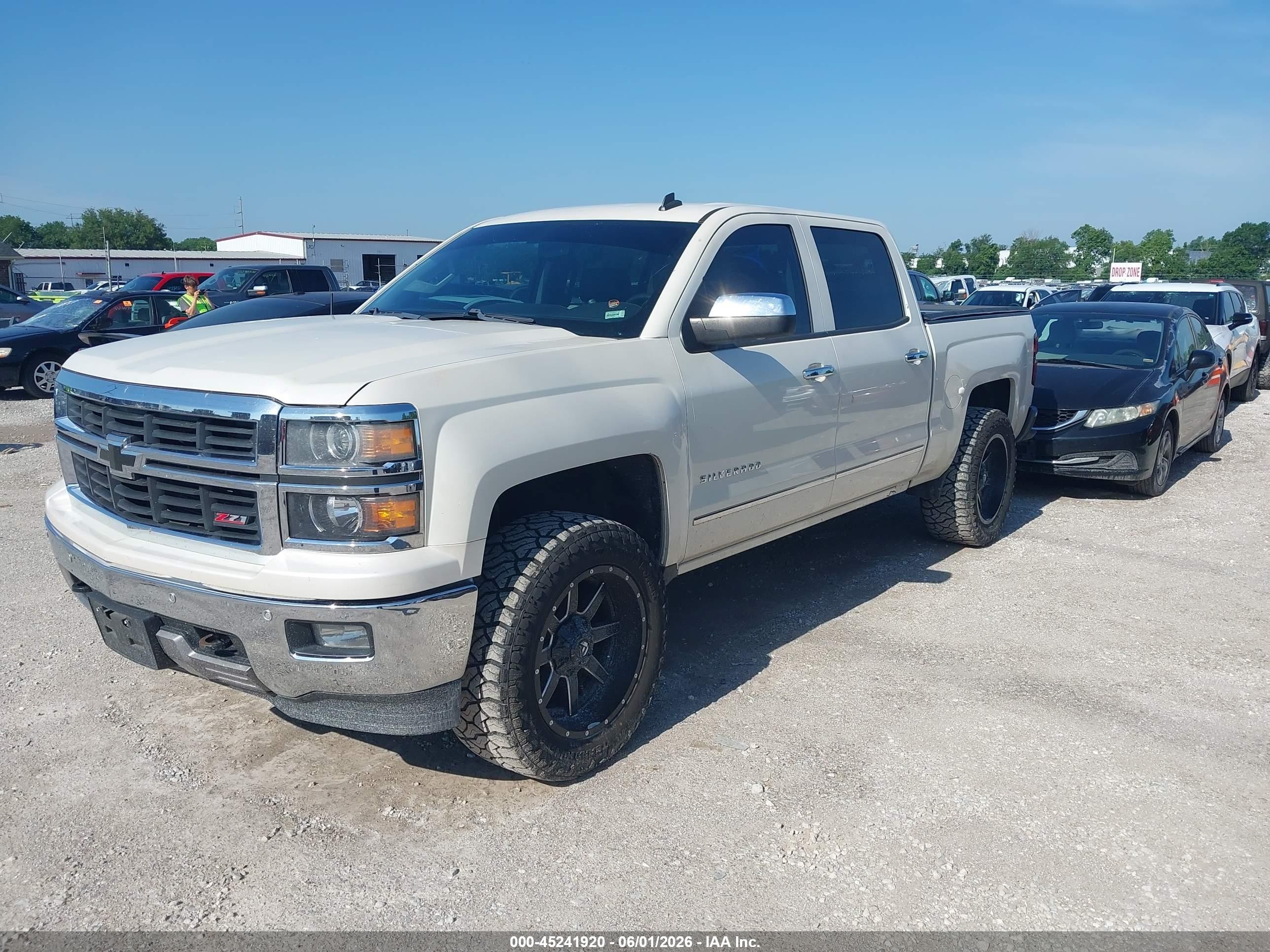 2014 Chevrolet Silverado 1500 2lz Белый vin: 3GCUKSEC1EG285174