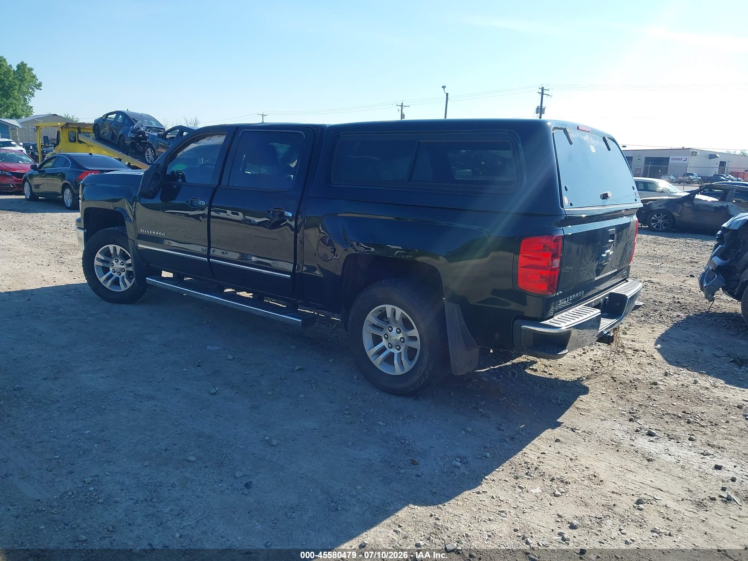 2014 Chevrolet Silverado 1500 Ltz Black vin: 3GCUKSEC1EG334938