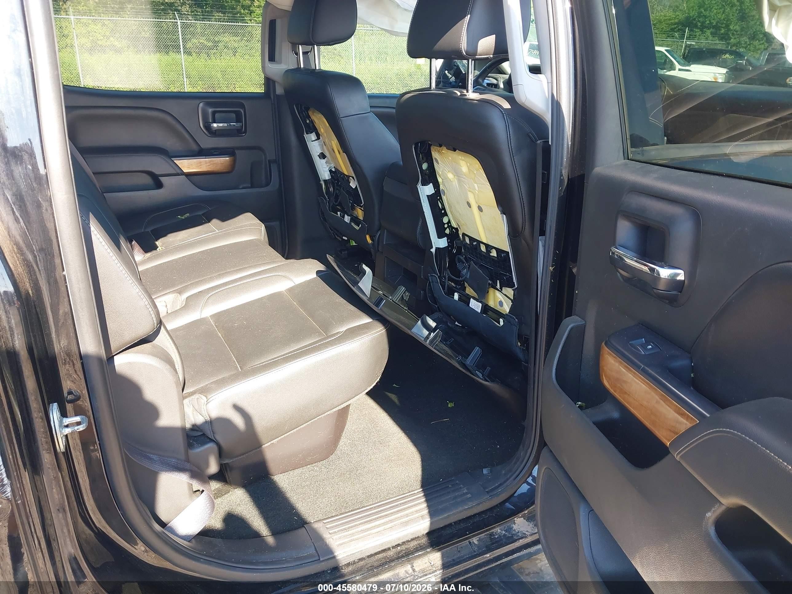 2014 Chevrolet Silverado 1500 Ltz Black vin: 3GCUKSEC1EG334938