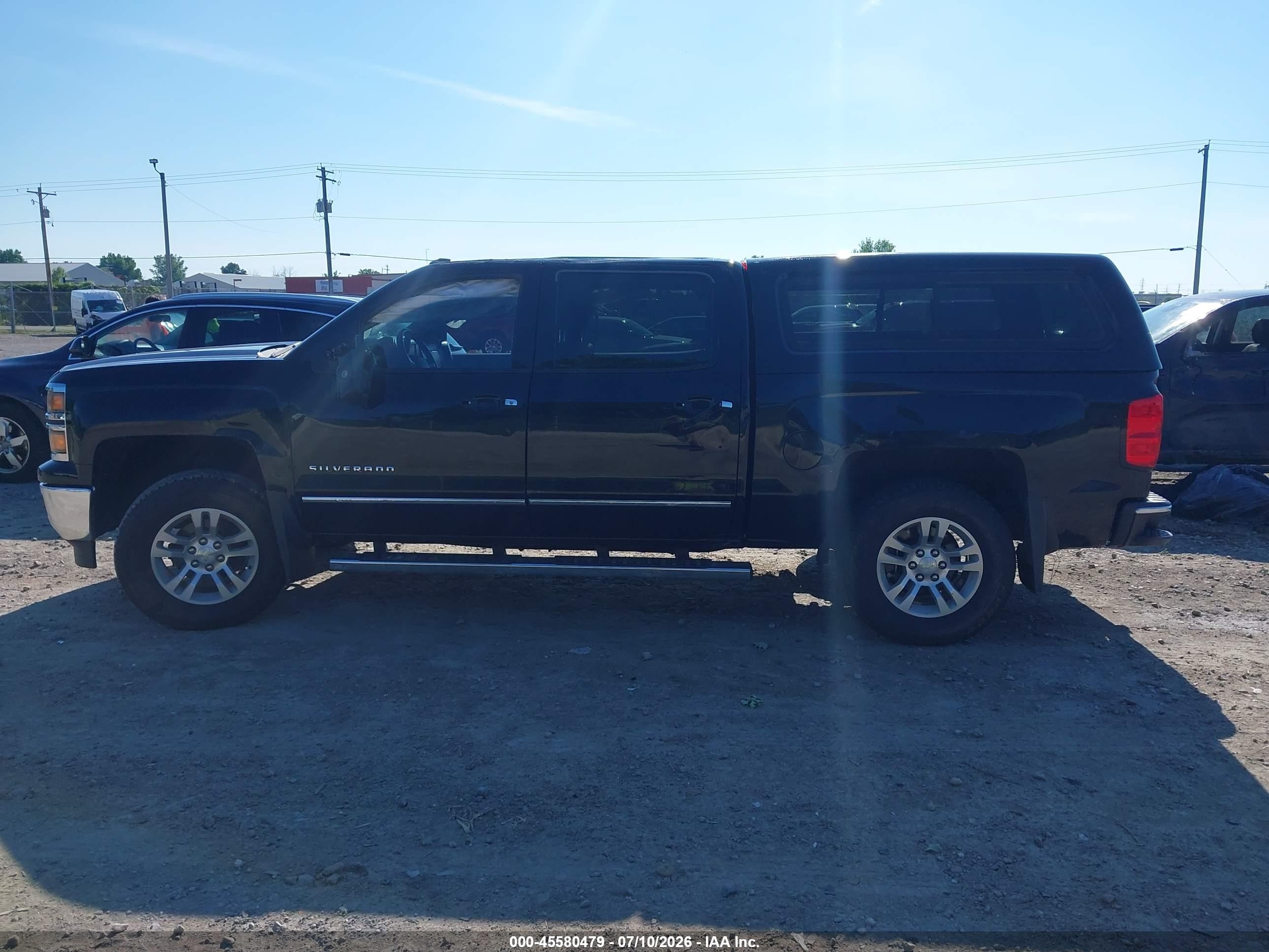 2014 Chevrolet Silverado 1500 Ltz Black vin: 3GCUKSEC1EG334938